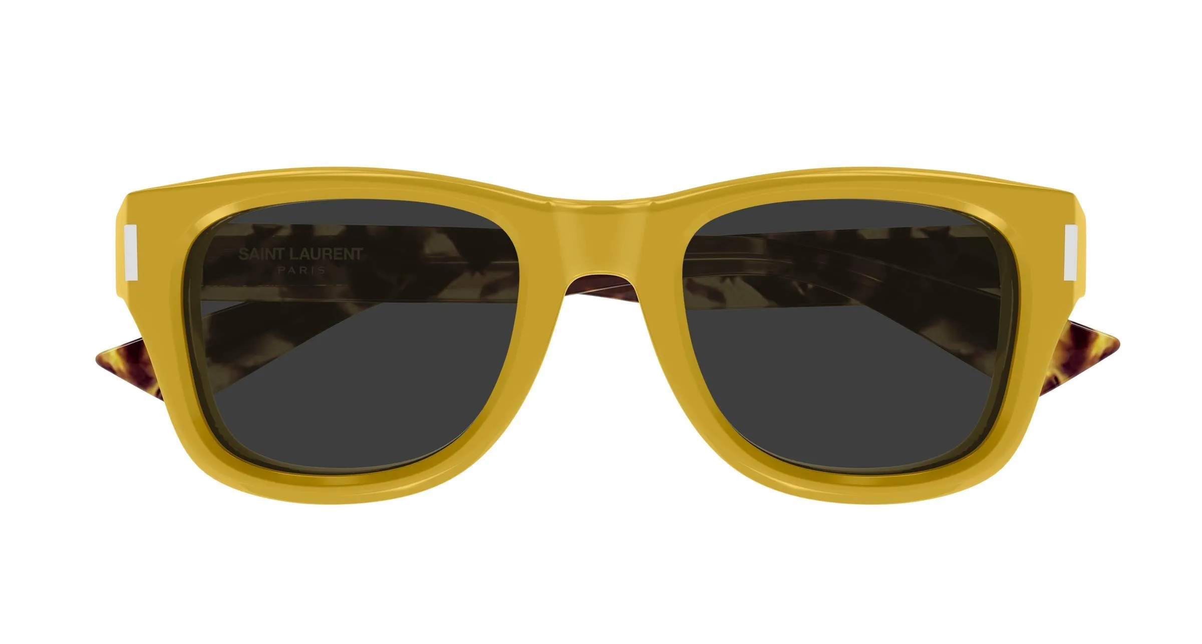 SAINT LAURENT SL 801 004 Occhiali da sole Acetato Giallo Grigio Rotonda - immagine 2