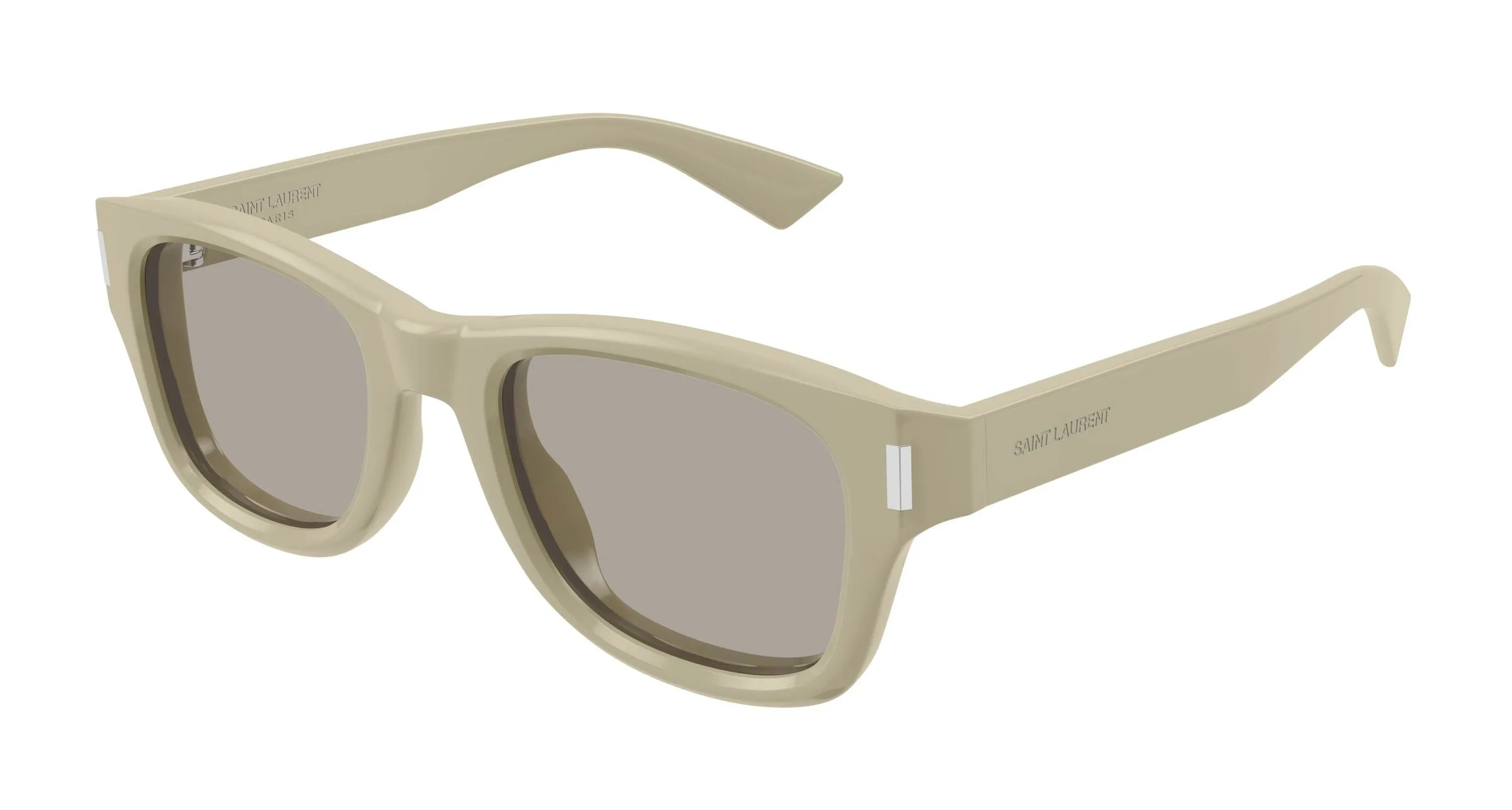 SAINT LAURENT SL 801 003 Occhiali da sole Acetato Verde Grigio Rotonda - immagine 1