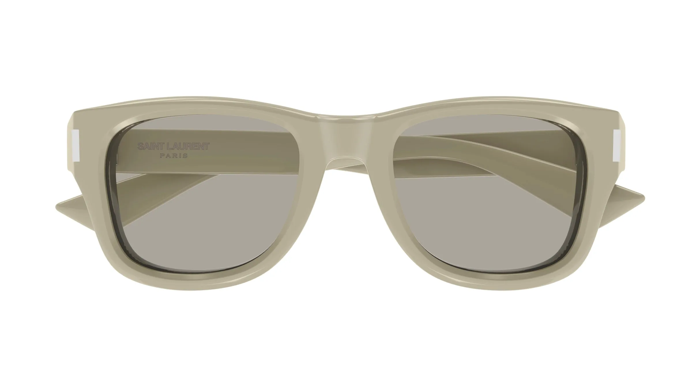 SAINT LAURENT SL 801 003 Occhiali da sole Acetato Verde Grigio Rotonda - immagine 2