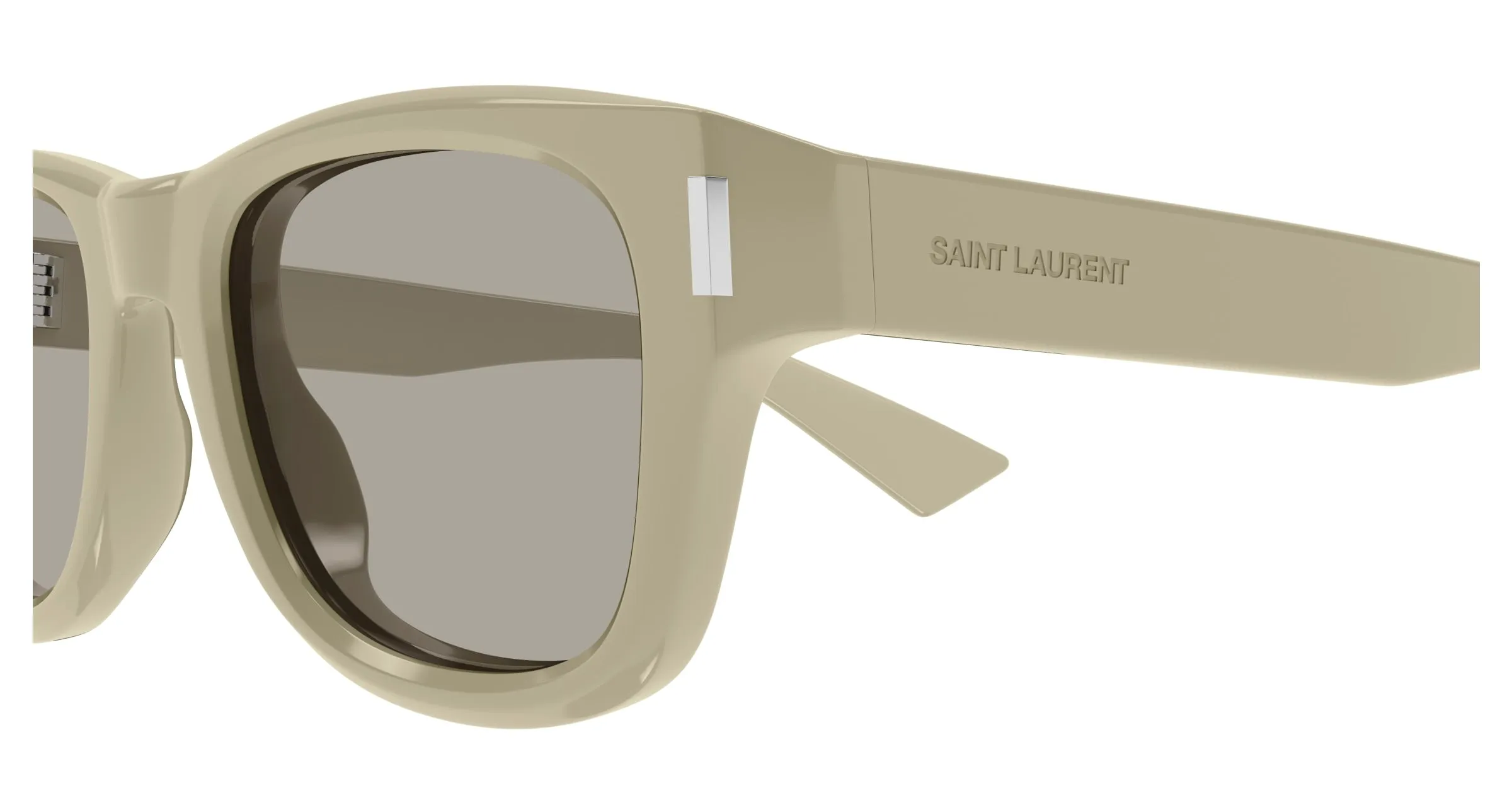 SAINT LAURENT SL 801 003 Occhiali da sole Acetato Verde Grigio Rotonda - immagine 3