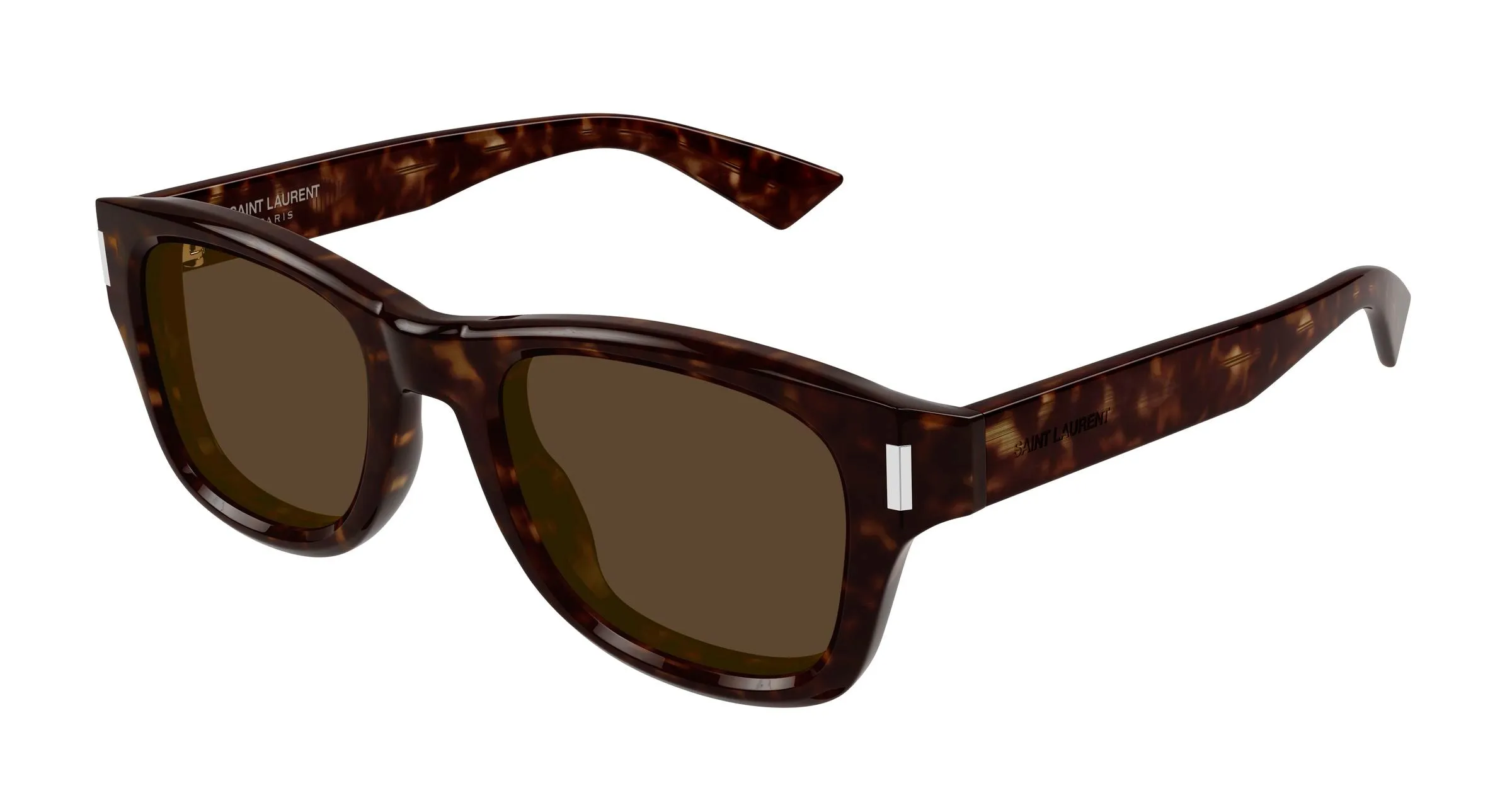 SAINT LAURENT SL 801 002 Occhiali da sole Acetato Havana Marrone Rotonda - immagine 1