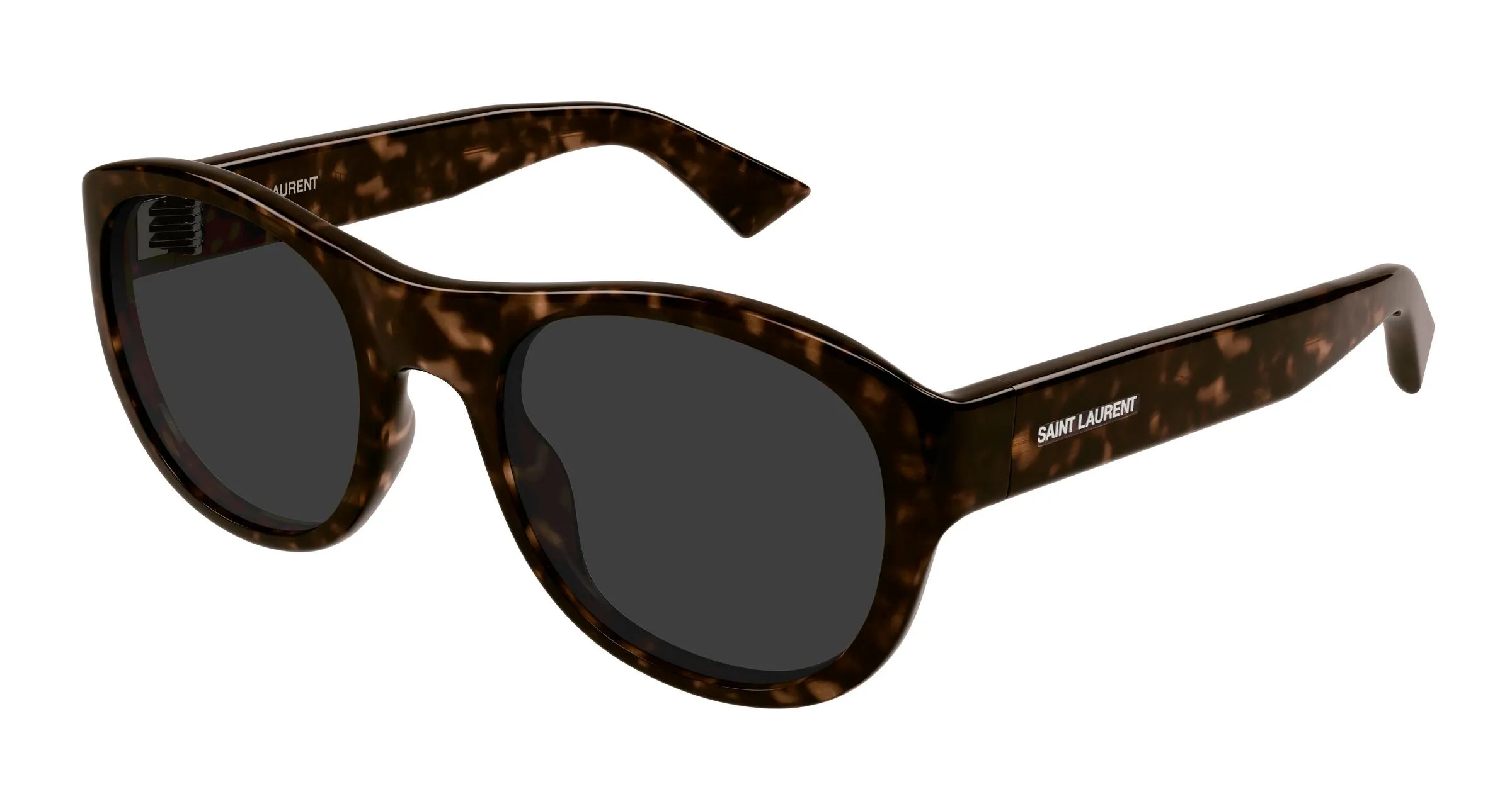 SAINT LAURENT SL 798 MAXIME 002 Occhiali da sole Acetato Havana Grigio Rotonda - immagine 1
