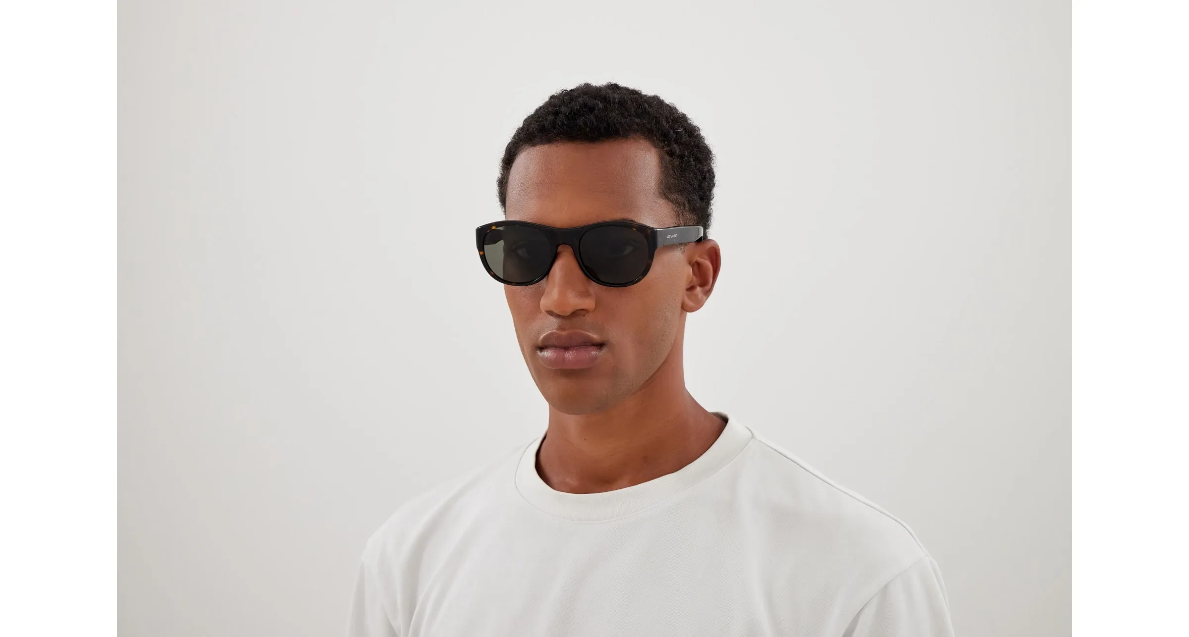 SAINT LAURENT SL 798 MAXIME 002 Occhiali da sole Acetato Havana Grigio Rotonda - immagine 4