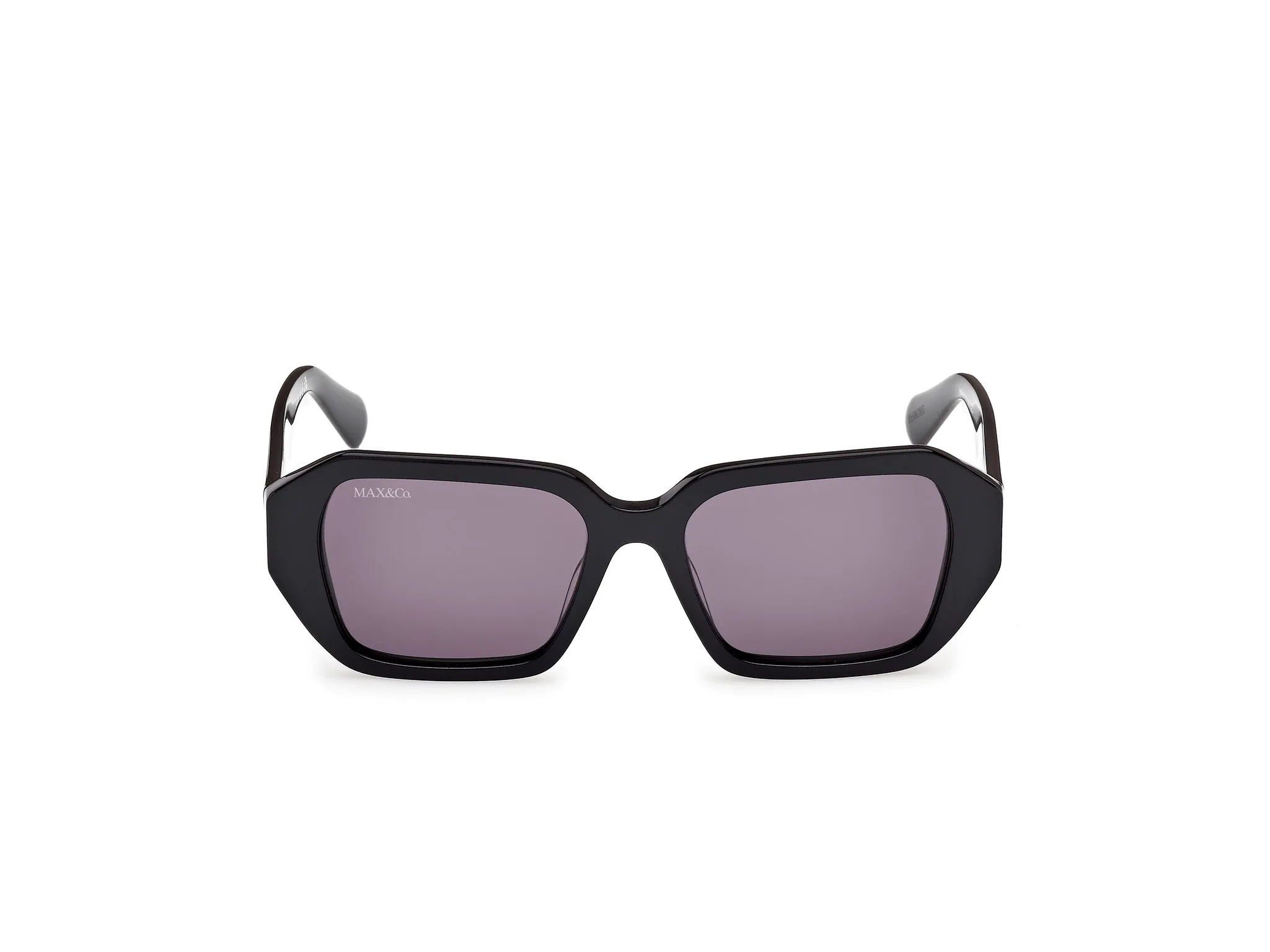 MAX&Co MO0126 01A Occhiali da sole Acetato Nero Fumo Geometrica Normale - immagine 2
