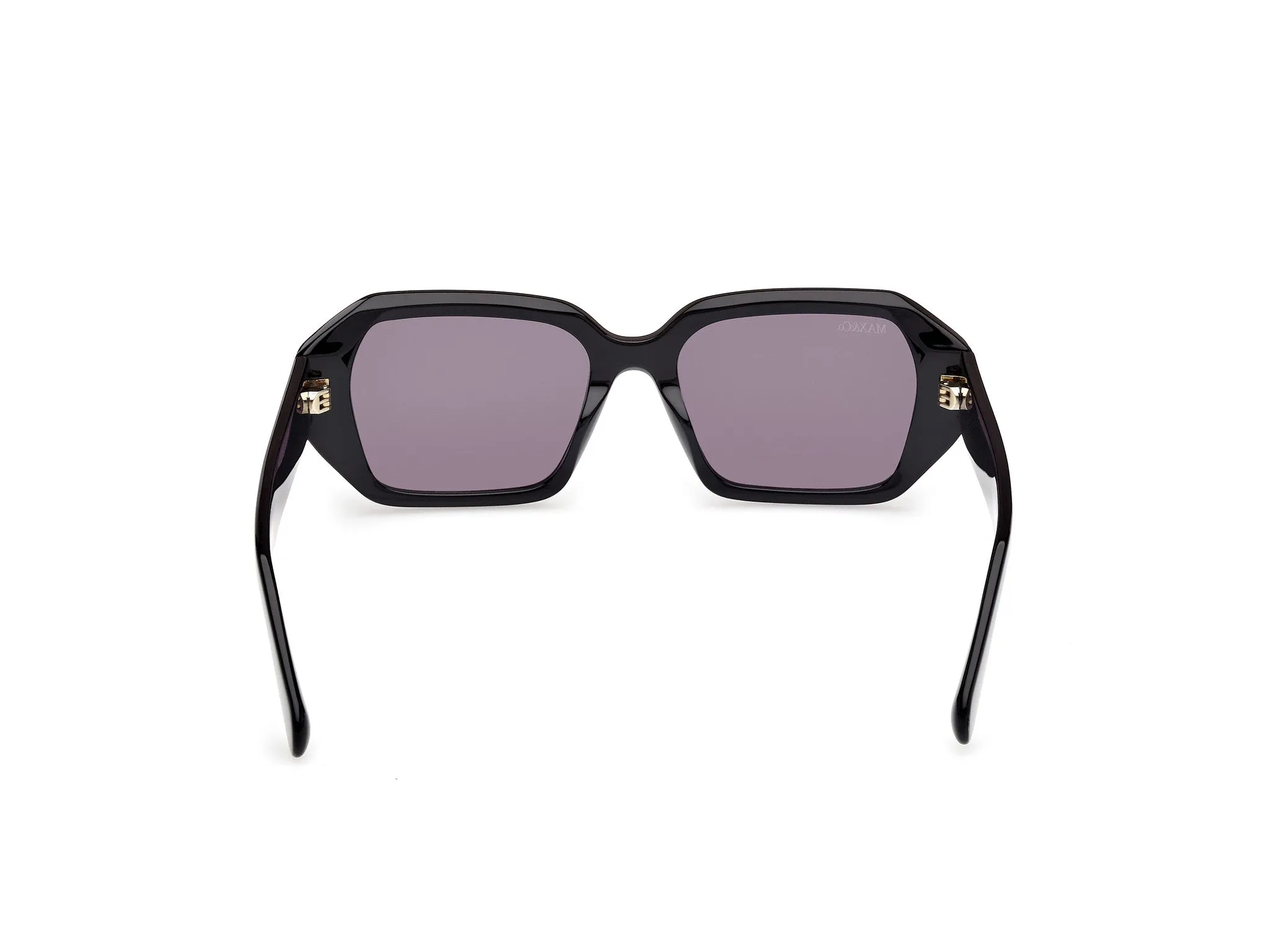 MAX&Co MO0126 01A Occhiali da sole Acetato Nero Fumo Geometrica Normale - immagine 4