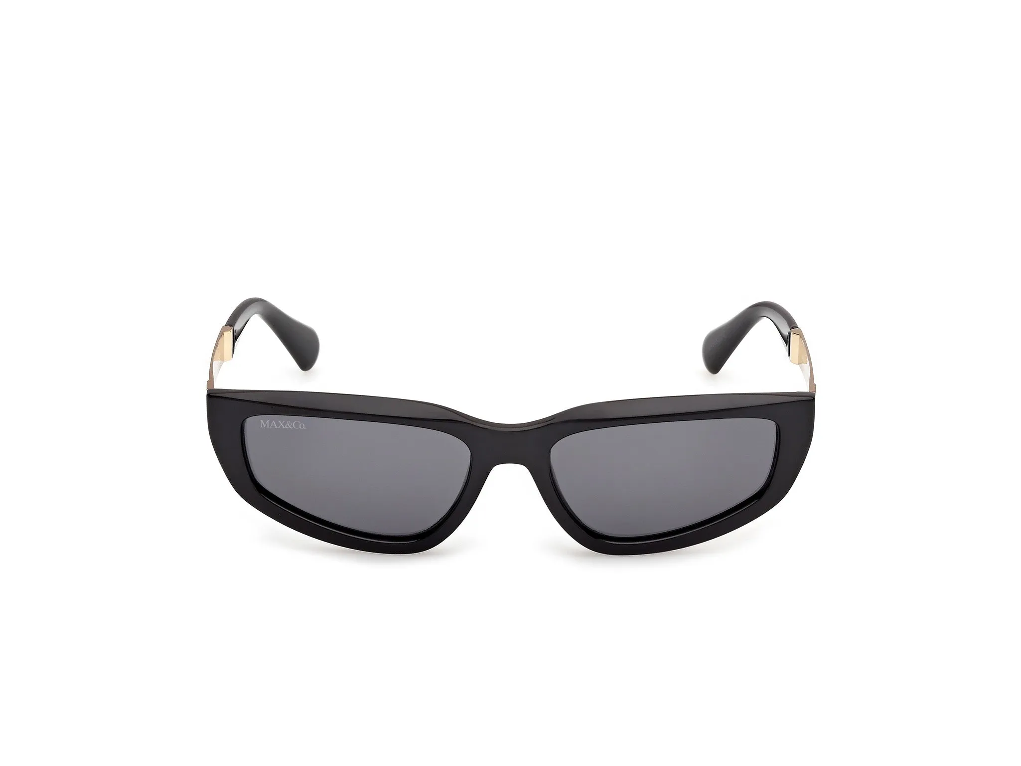MAX&Co MO0125 01A Occhiali da sole Iniettato Nero Fumo Cat Eye Normale - immagine 2