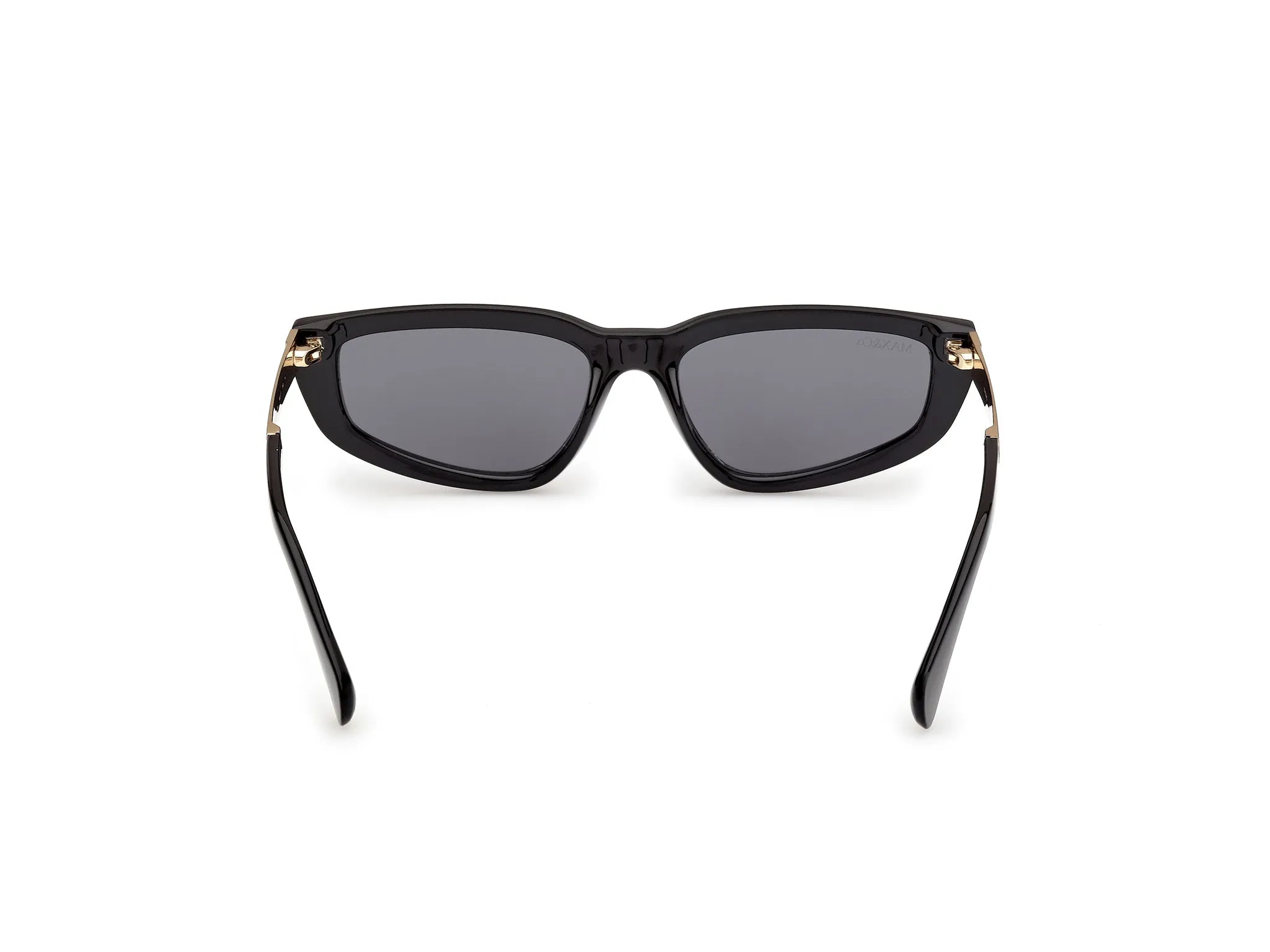 MAX&Co MO0125 01A Occhiali da sole Iniettato Nero Fumo Cat Eye Normale - immagine 4