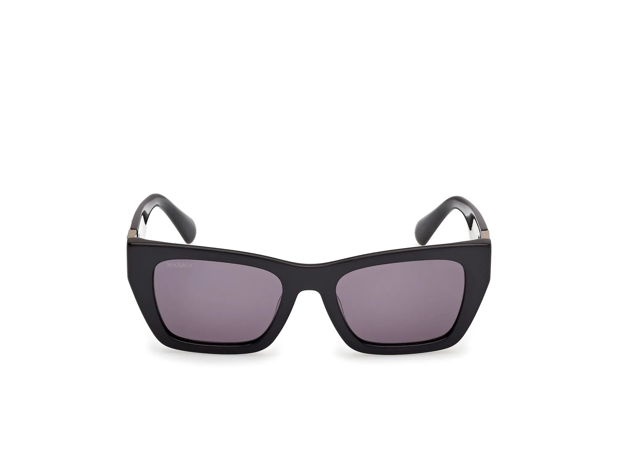 MAX&Co MO0124 01A Occhiali da sole Acetato Nero Fumo Cat Eye Normale - immagine 2