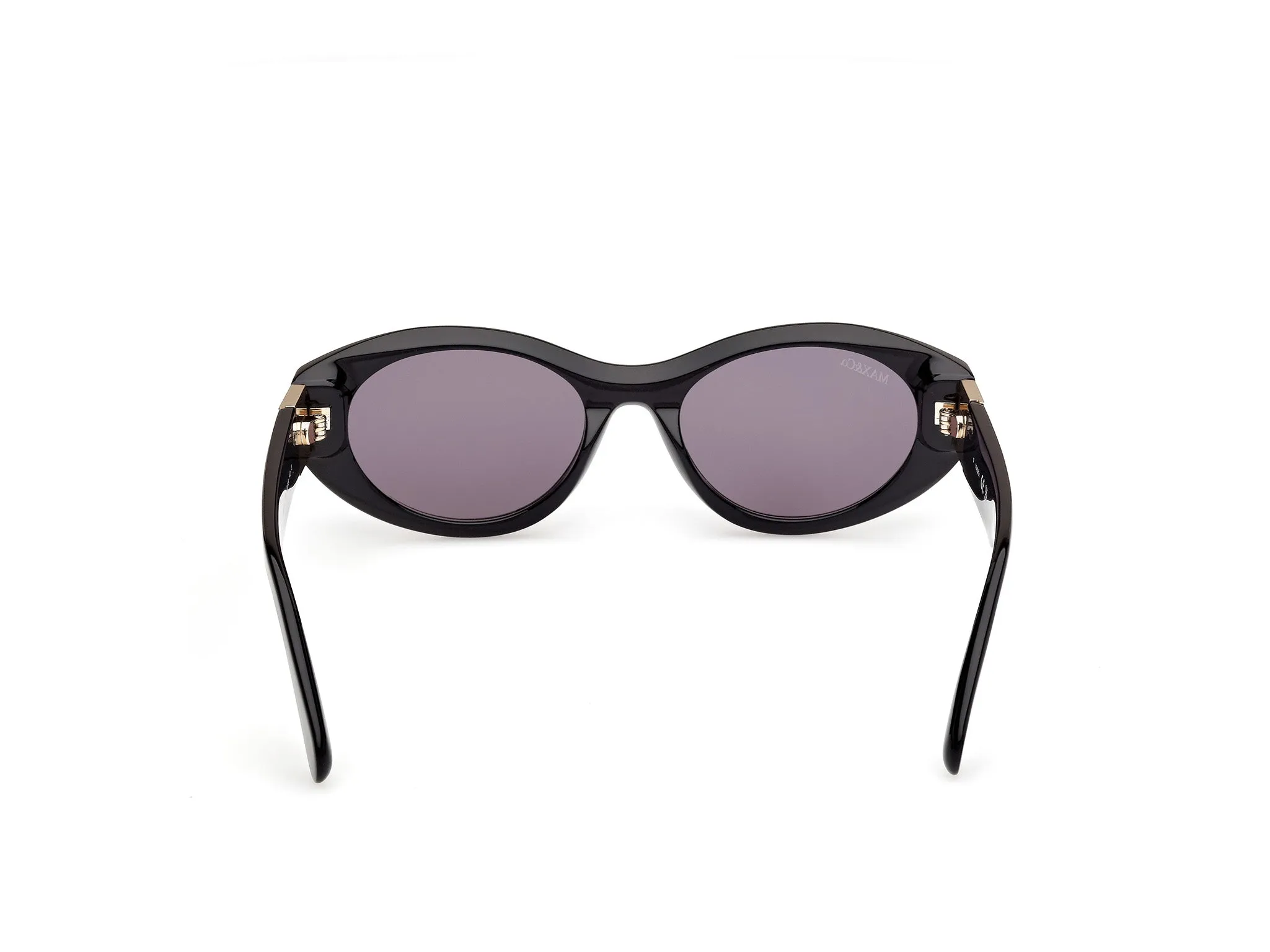 MAX&Co MO0123 01A Occhiali da sole Acetato Nero Fumo Rotonda Normale - immagine 4