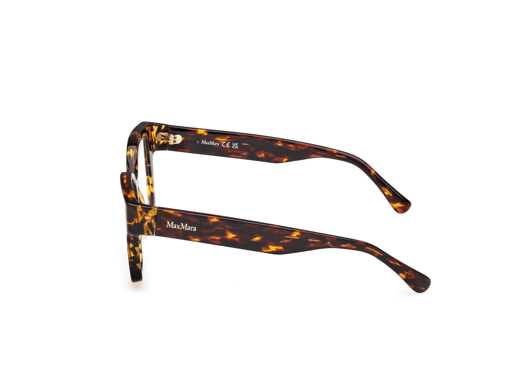 Max Mara MM5184 52 Montature da vista Acetato Havana Geometrica Normale - immagine 3