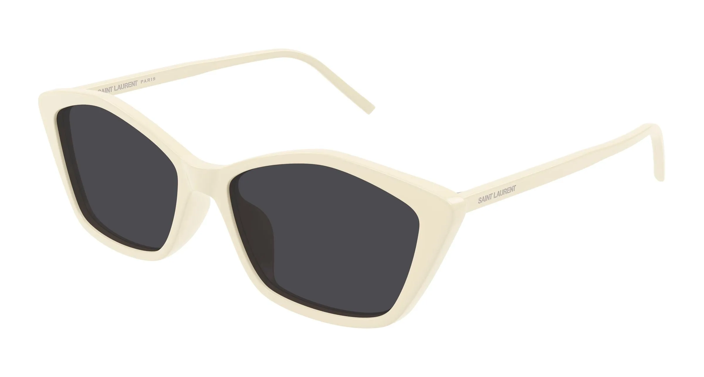 SAINT LAURENT SL 775 005 Occhiali da sole Acetato Avorio Nero Cat Eye - immagine 1