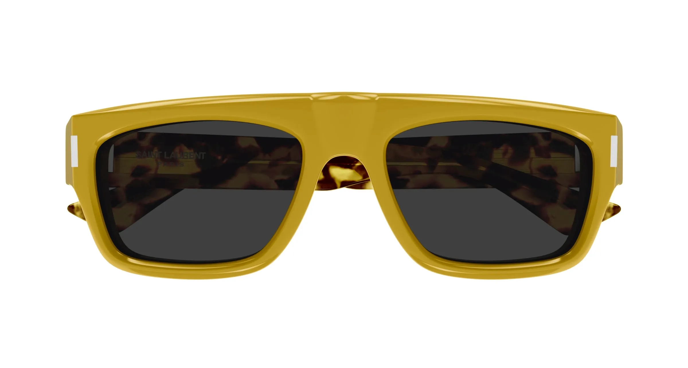 SAINT LAURENT SL 762 004 Occhiali da sole Acetato Giallo Grigio Squadrata - immagine 2