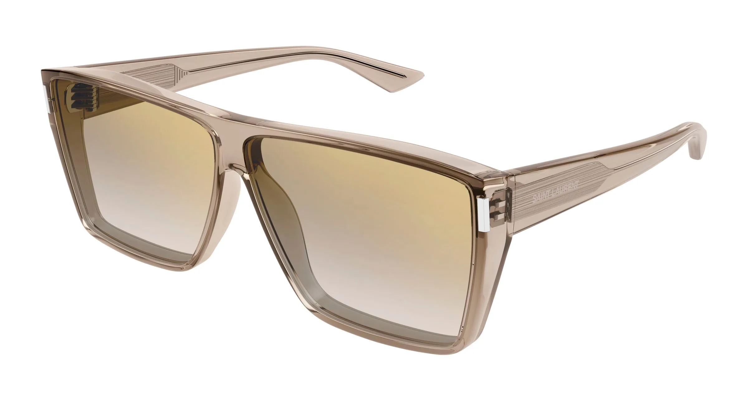 SAINT LAURENT SL 756 003 Occhiali da sole Bio-iniettato Giallo Marrone Squadrata - immagine 1
