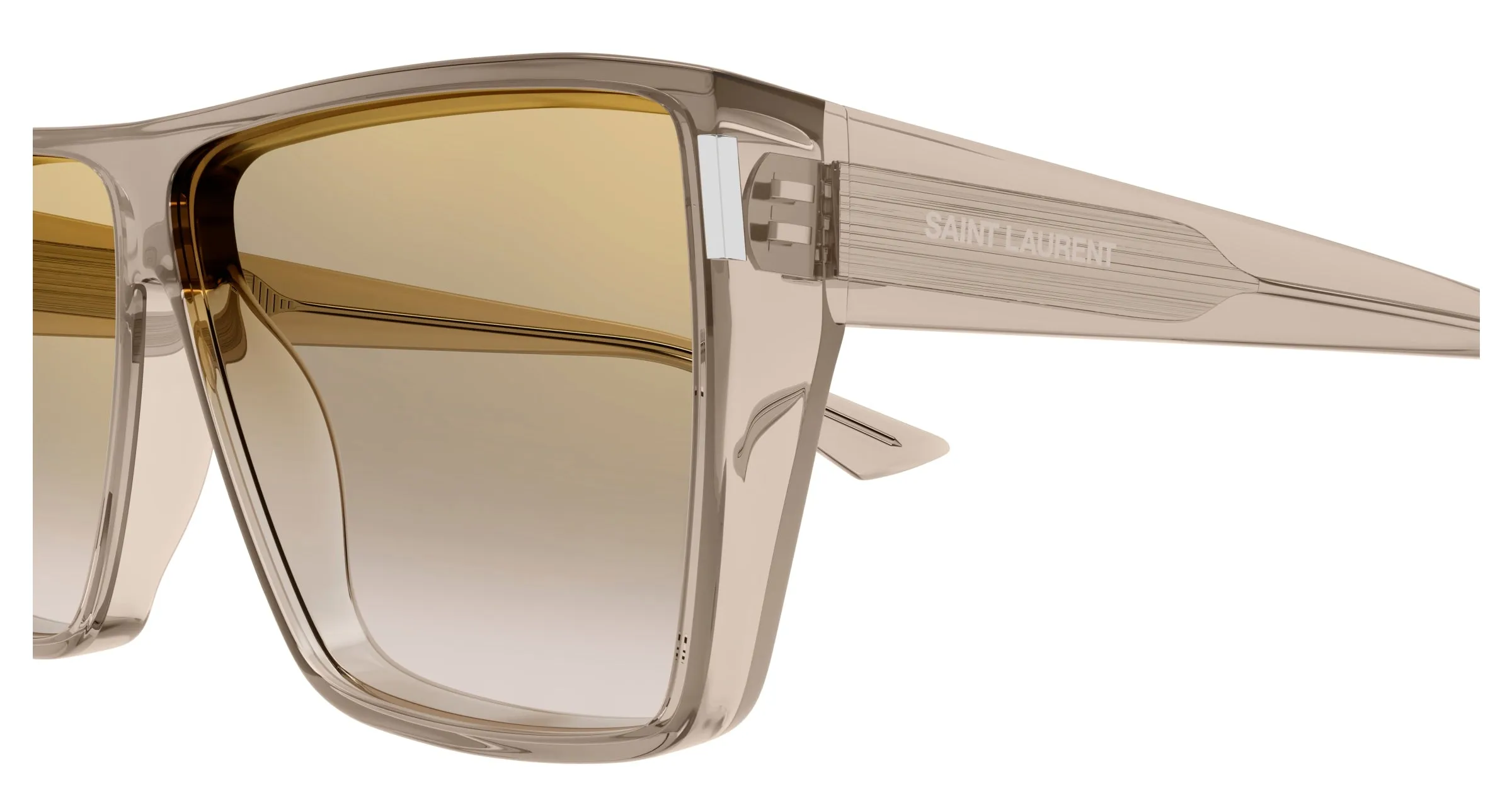 SAINT LAURENT SL 756 003 Occhiali da sole Bio-iniettato Giallo Marrone Squadrata - immagine 3