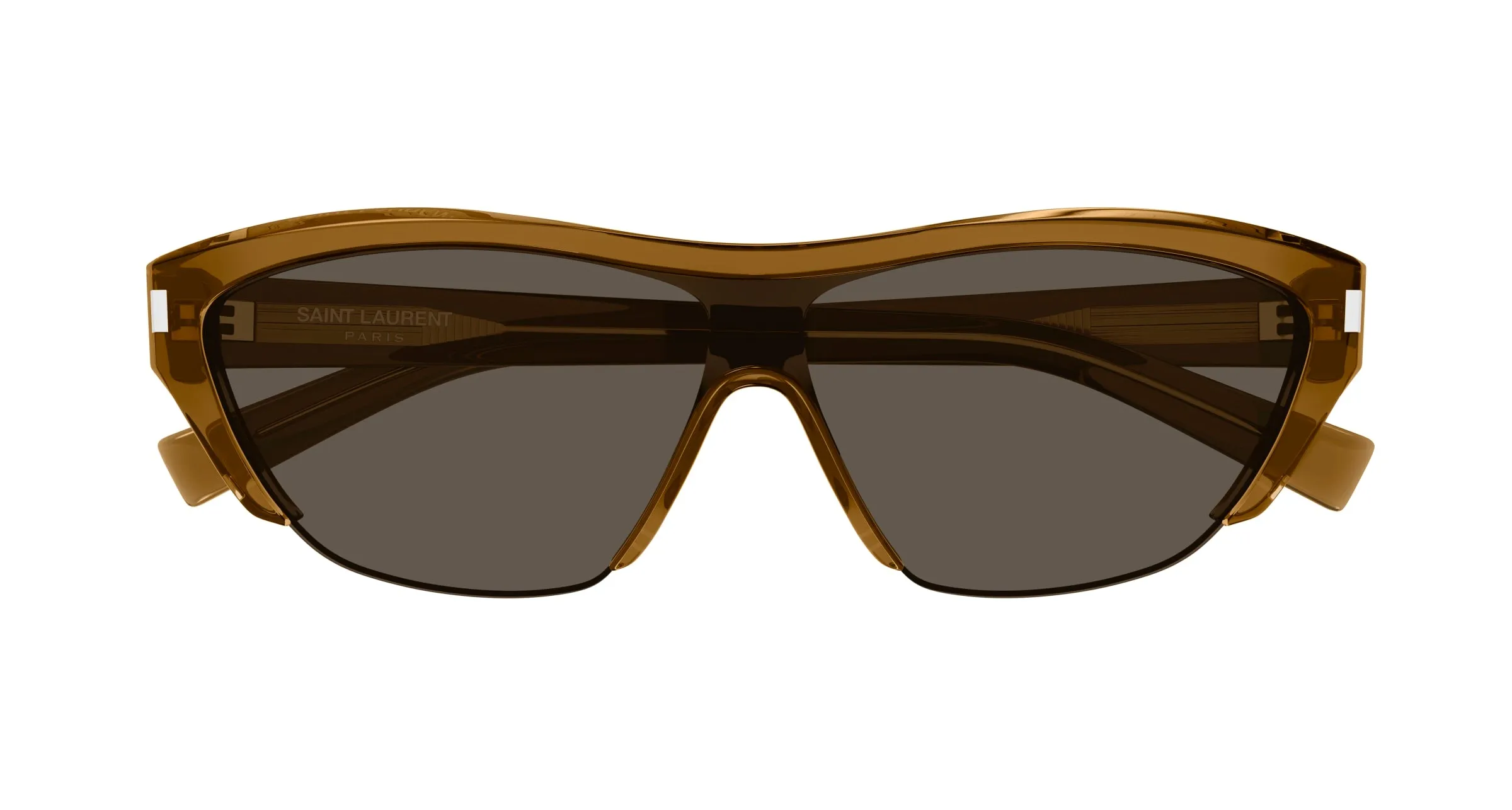 SAINT LAURENT SL 704 004 Occhiali da sole Acetato Marrone Marrone Maschera - immagine 2
