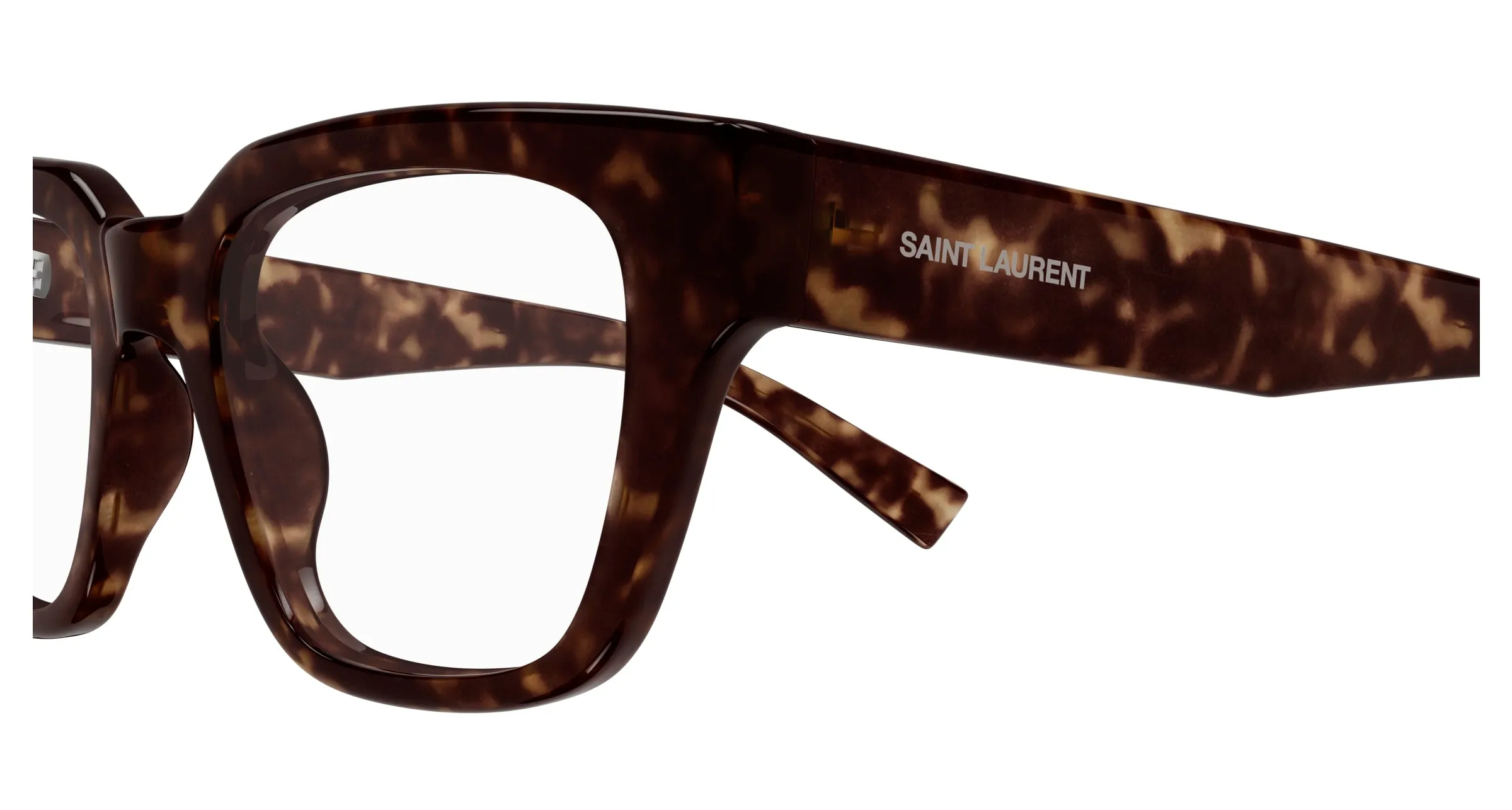 SAINT LAURENT SL 804 002 Montature da vista Acetato Havana Trasparente Squadrata - immagine 3