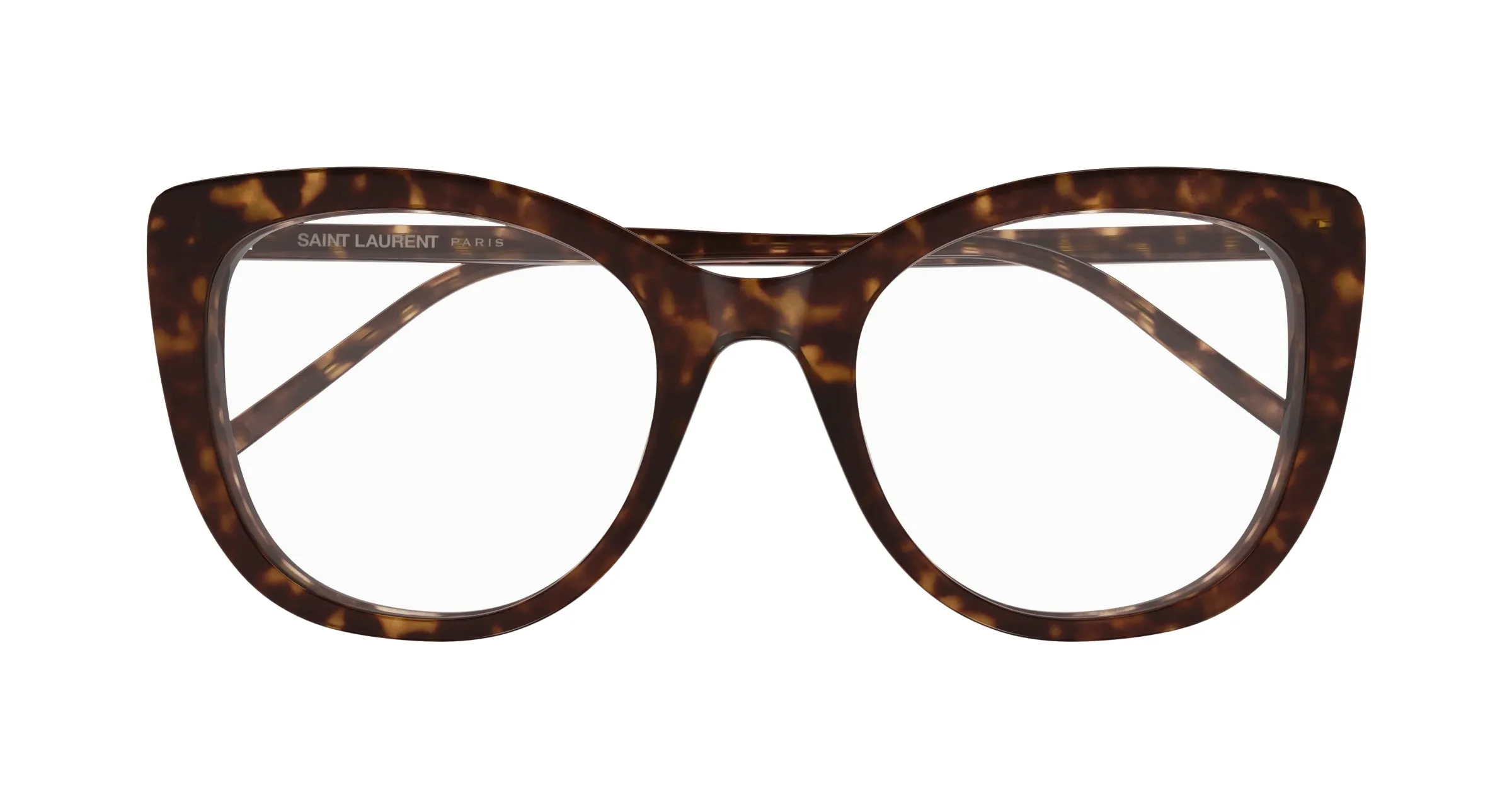 SAINT LAURENT SL 778 002 Montature da vista Acetato Havana Trasparente Cat Eye ["Antiriflesso"] - immagine 2