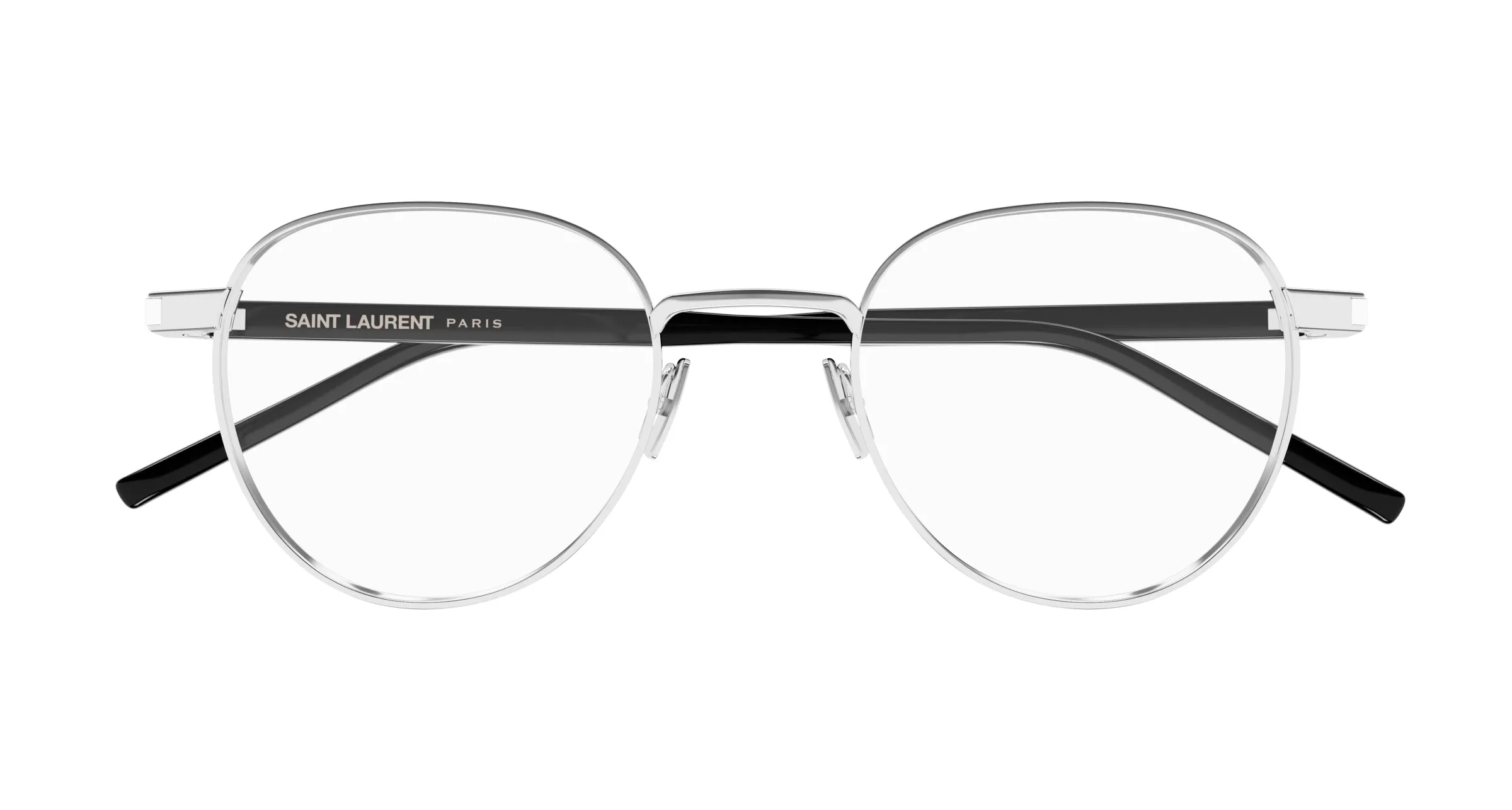 SAINT LAURENT SL 781 001 Montature da vista Metallo Argento Trasparente Rotonda - immagine 2