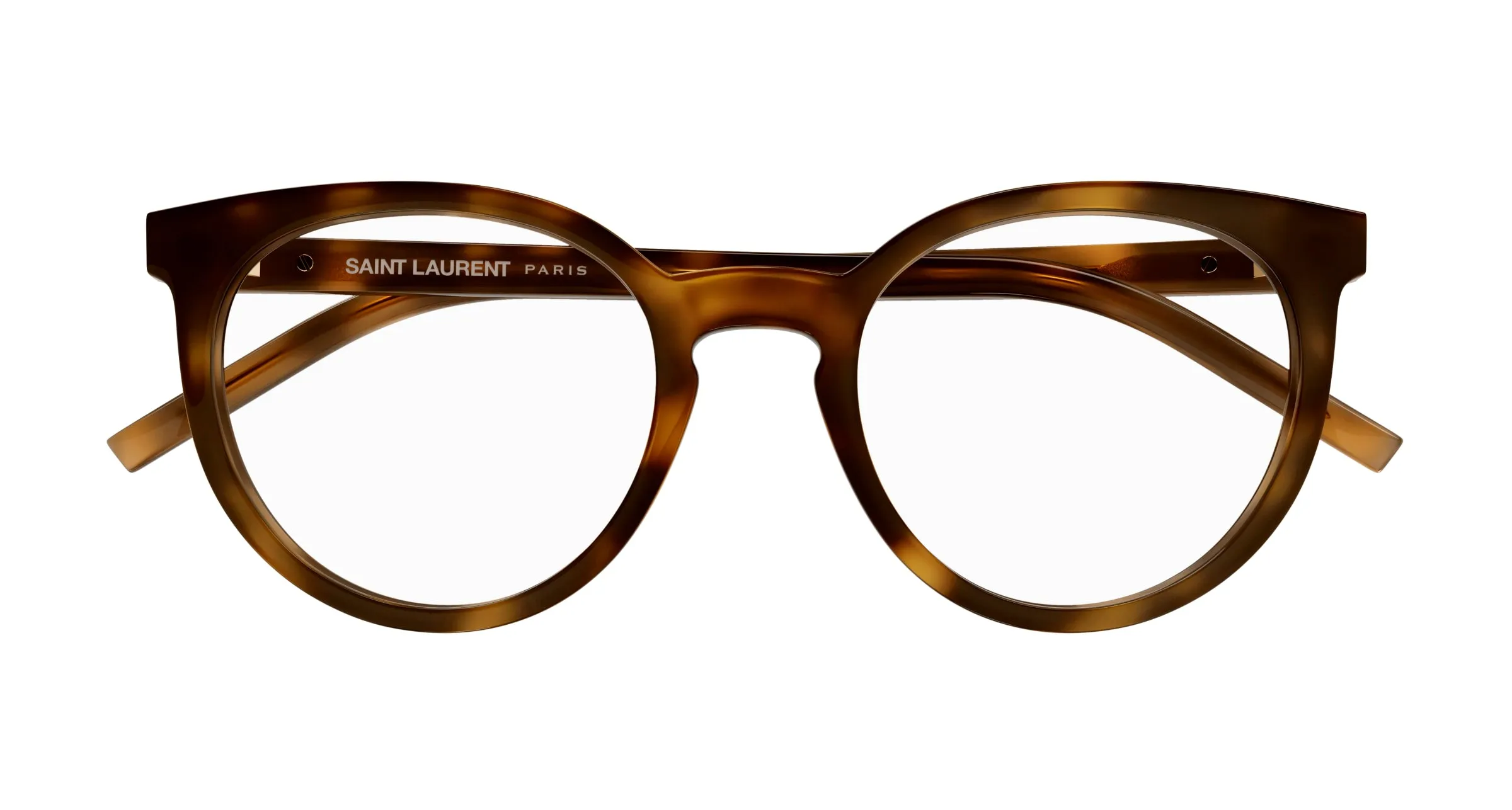 SAINT LAURENT SL M147 003 Montature da vista Acetato Havana Trasparente Cat Eye ["Antiriflesso"] - immagine 2