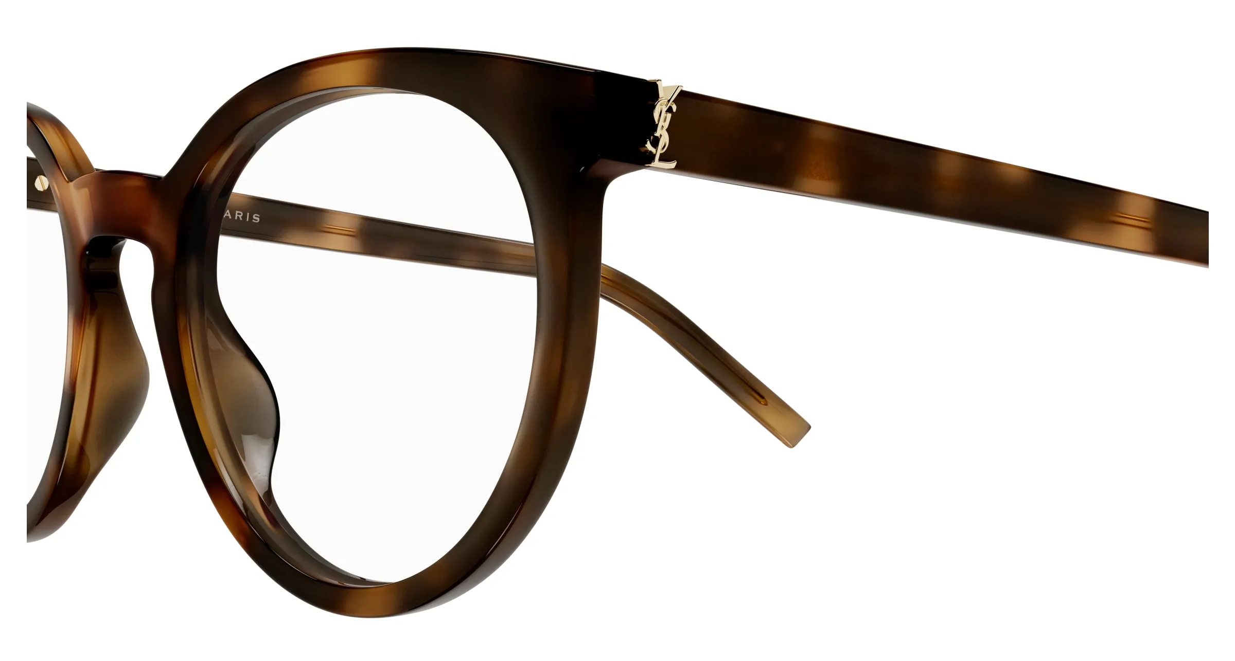 SAINT LAURENT SL M147 003 Montature da vista Acetato Havana Trasparente Cat Eye ["Antiriflesso"] - immagine 3