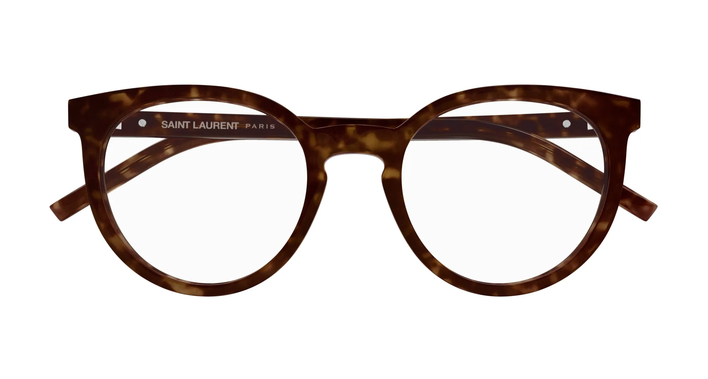 SAINT LAURENT SL M147 002 Montature da vista Acetato Havana Trasparente Cat Eye ["Antiriflesso"] - immagine 2