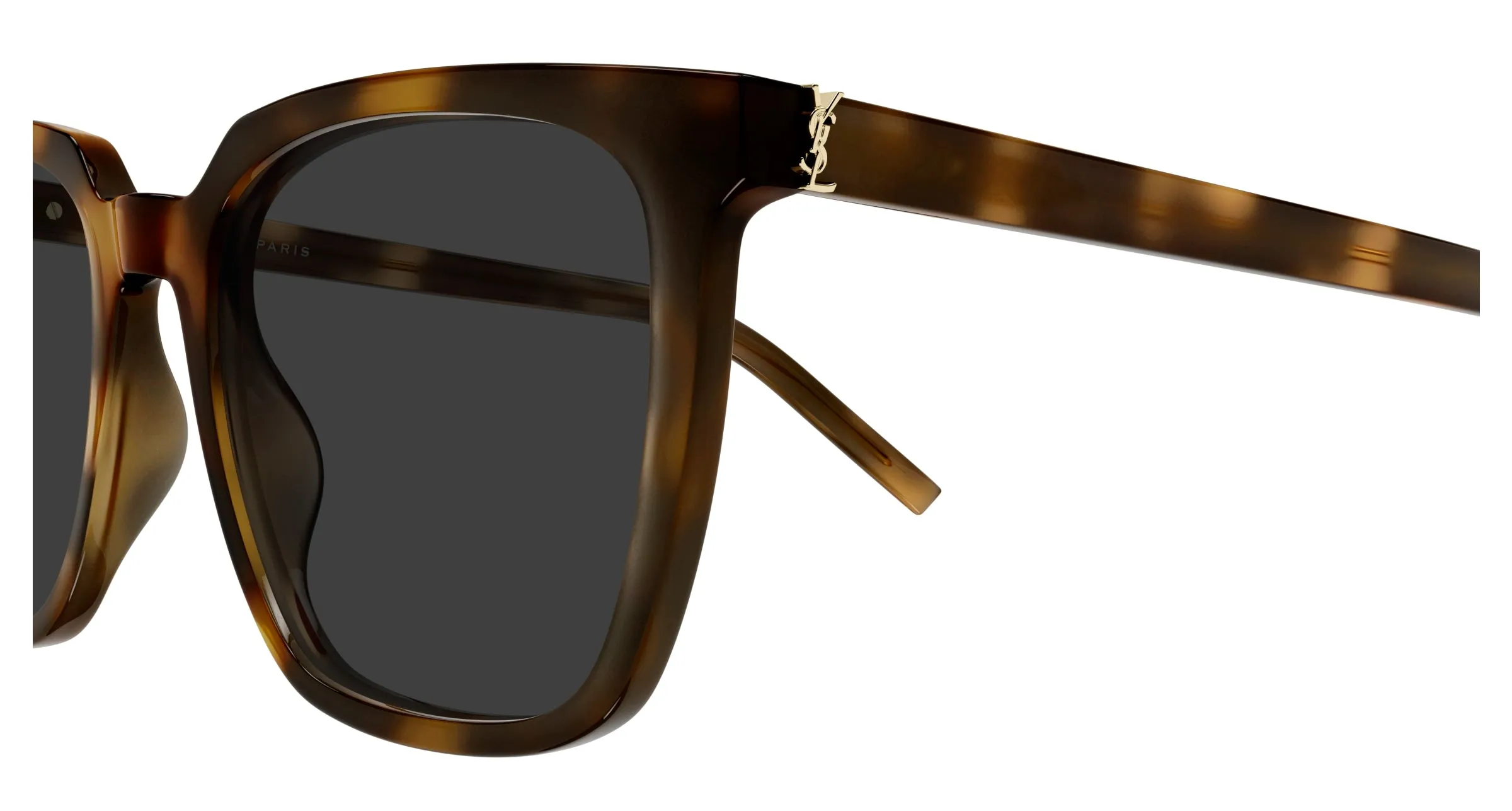SAINT LAURENT SL M146 003 Occhiali da sole Acetato Havana Grigio Squadrata - immagine 3