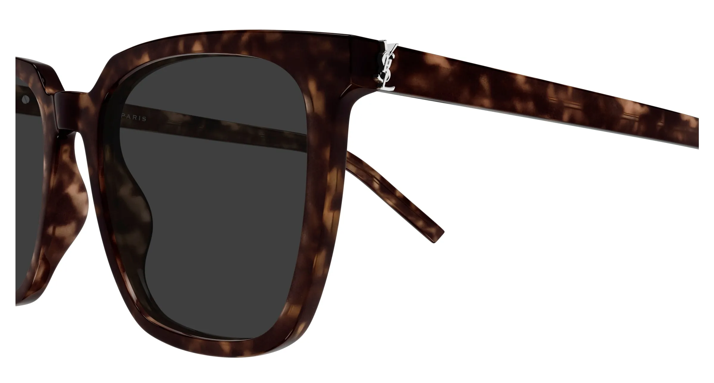 SAINT LAURENT SL M146 002 Occhiali da sole Acetato Havana Grigio Squadrata - immagine 3