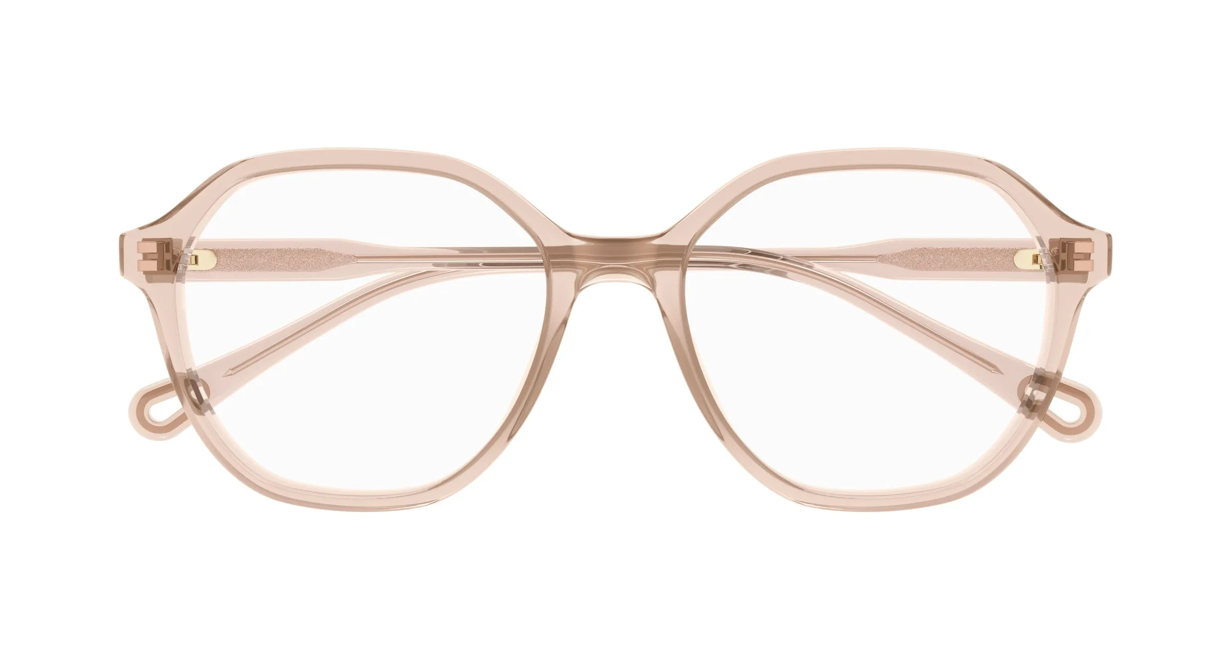 Chloé CH0312O 005 Montature da vista Acetato Rosa Trasparente Squadrata - immagine 2