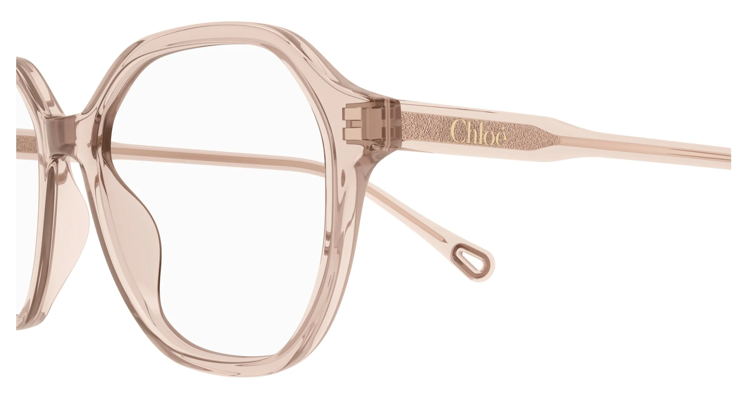 Chloé CH0312O 005 Montature da vista Acetato Rosa Trasparente Squadrata - immagine 3