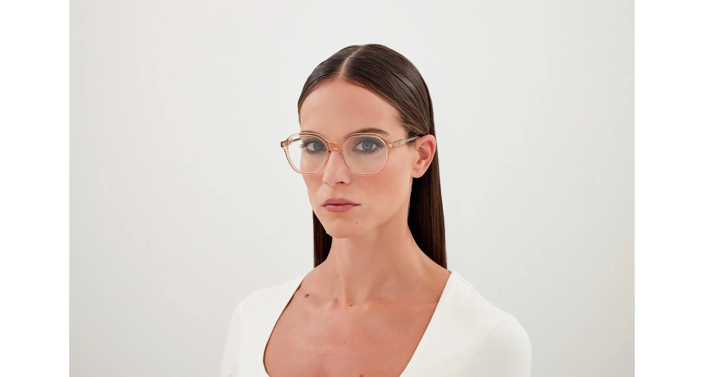 Chloé CH0312O 005 Montature da vista Acetato Rosa Trasparente Squadrata - immagine 4