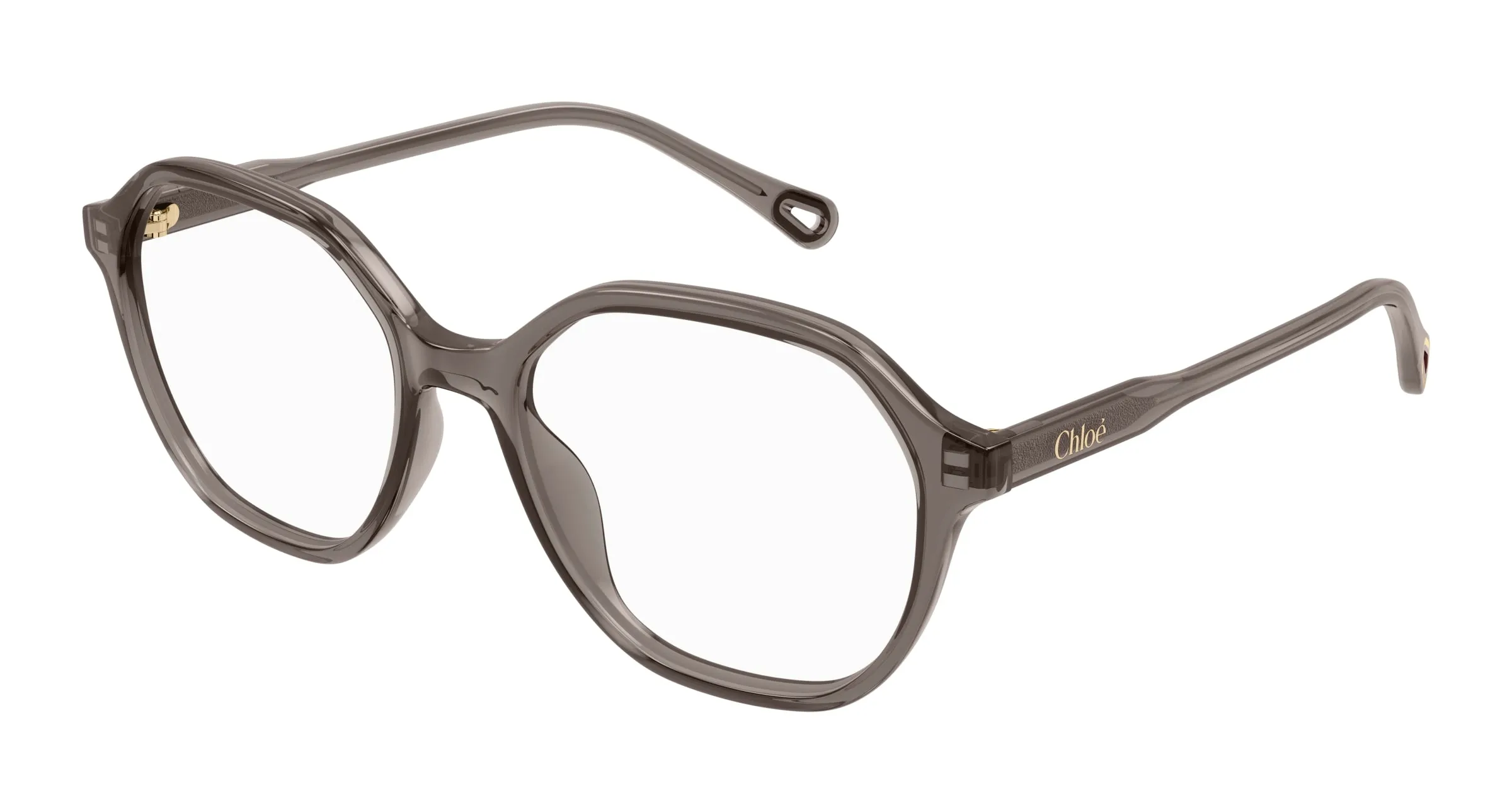 Chloé CH0312O 003 Montature da vista Acetato Grigio Trasparente Squadrata - immagine 1