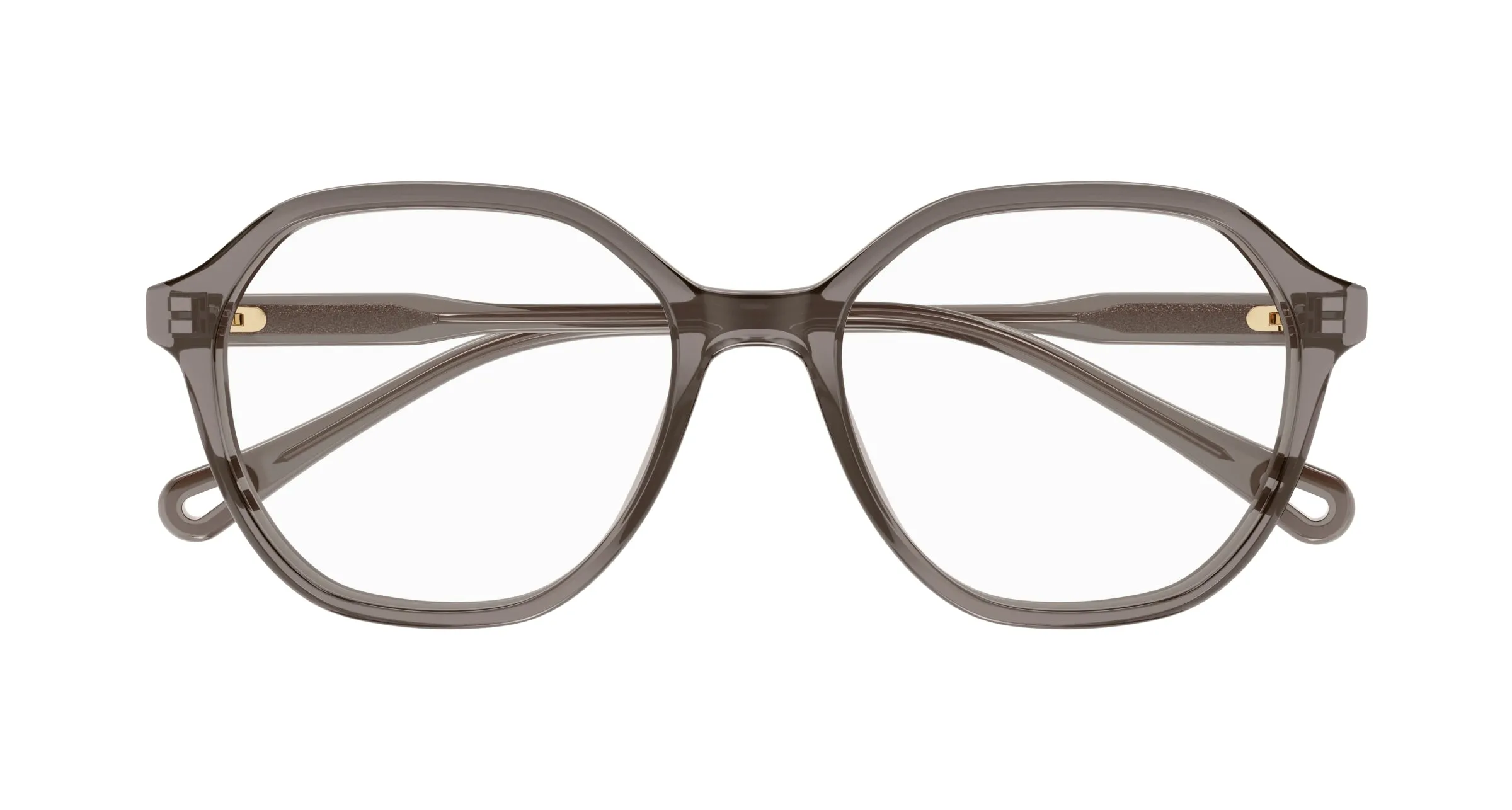 Chloé CH0312O 003 Montature da vista Acetato Grigio Trasparente Squadrata - immagine 2
