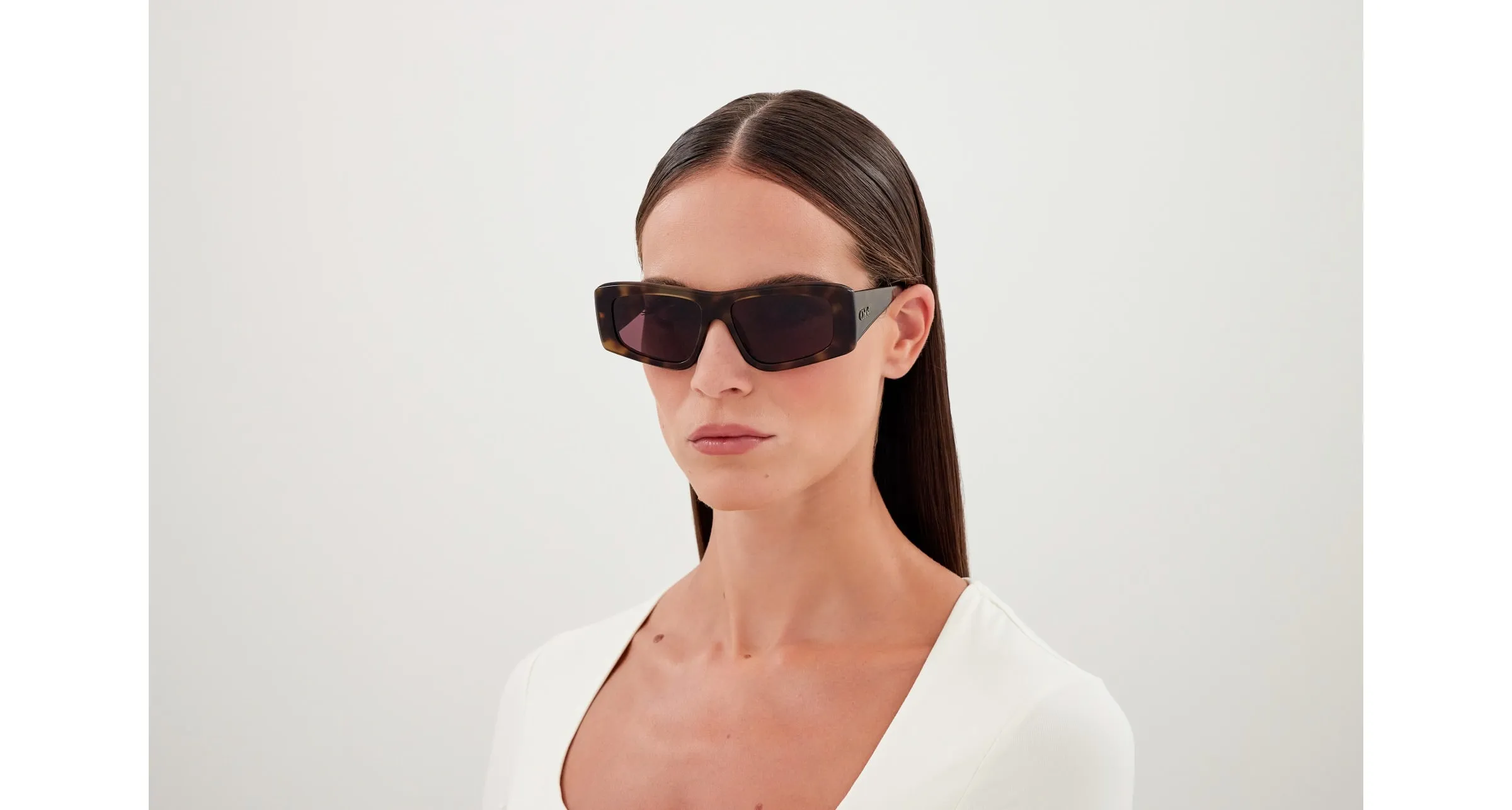 Chloé CH0299S 002 Occhiali da sole Acetato Havana Viola Squadrata - immagine 4