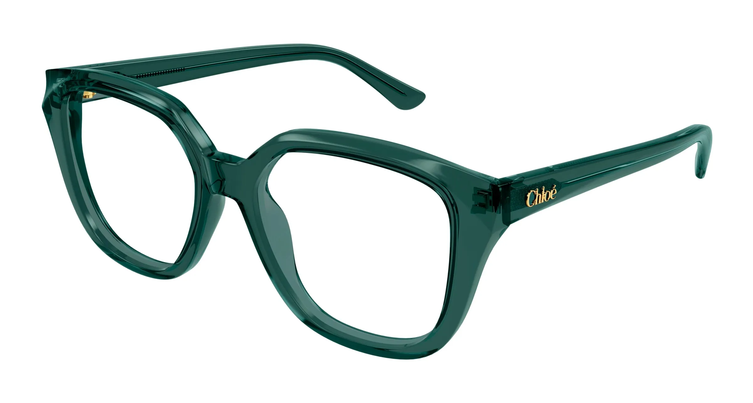 Chloé CH0293O 005 Montature da vista Acetato Verde Trasparente Squadrata - immagine 1