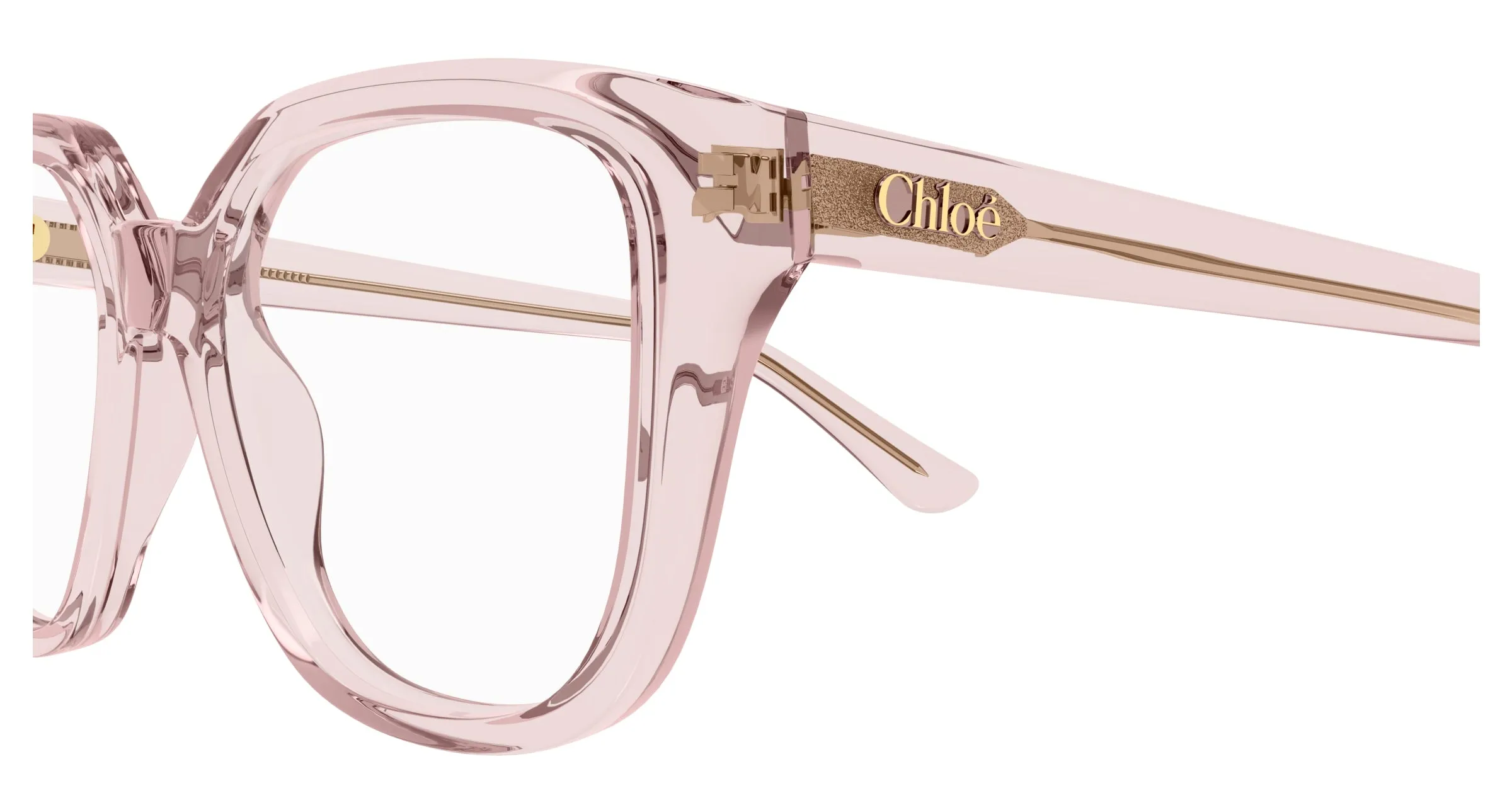 Chloé CH0293O 003 Montature da vista Acetato Rosa Trasparente Squadrata - immagine 3