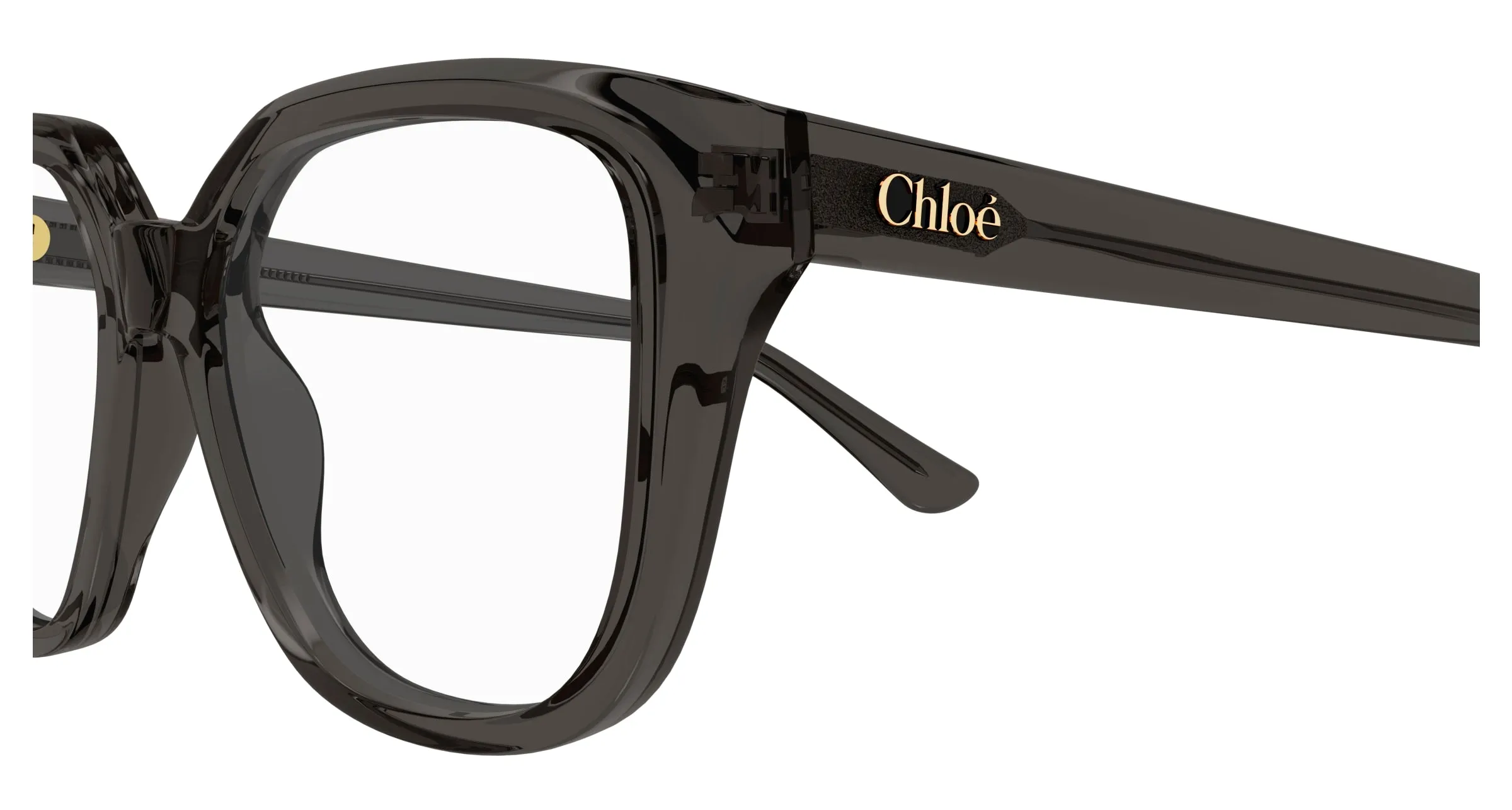 Chloé CH0293O 001 Montature da vista Acetato Grigio Trasparente Squadrata - immagine 3