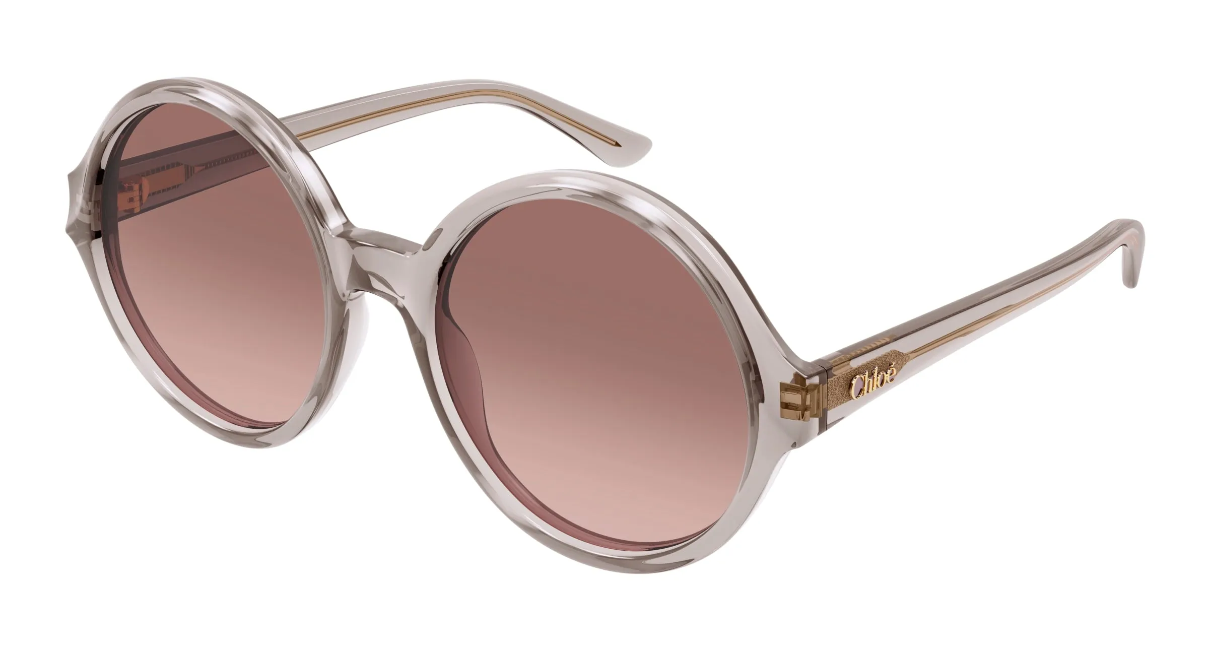 Chloé CH0290S 004 Occhiali da sole Acetato Grigio Marrone Rotonda - immagine 1