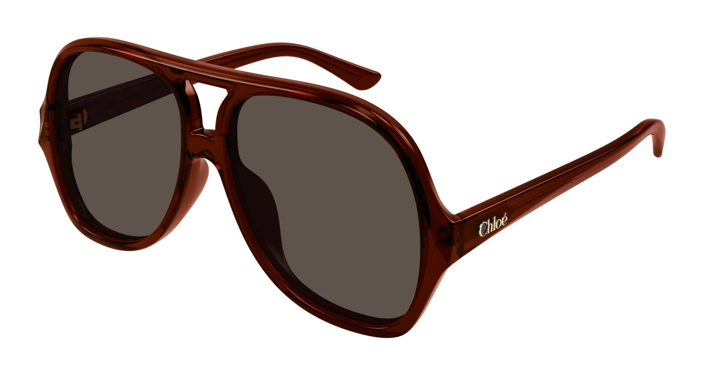 Chloé CH0289S 002 Occhiali da sole Acetato Marrone Marrone Pilot - immagine 1