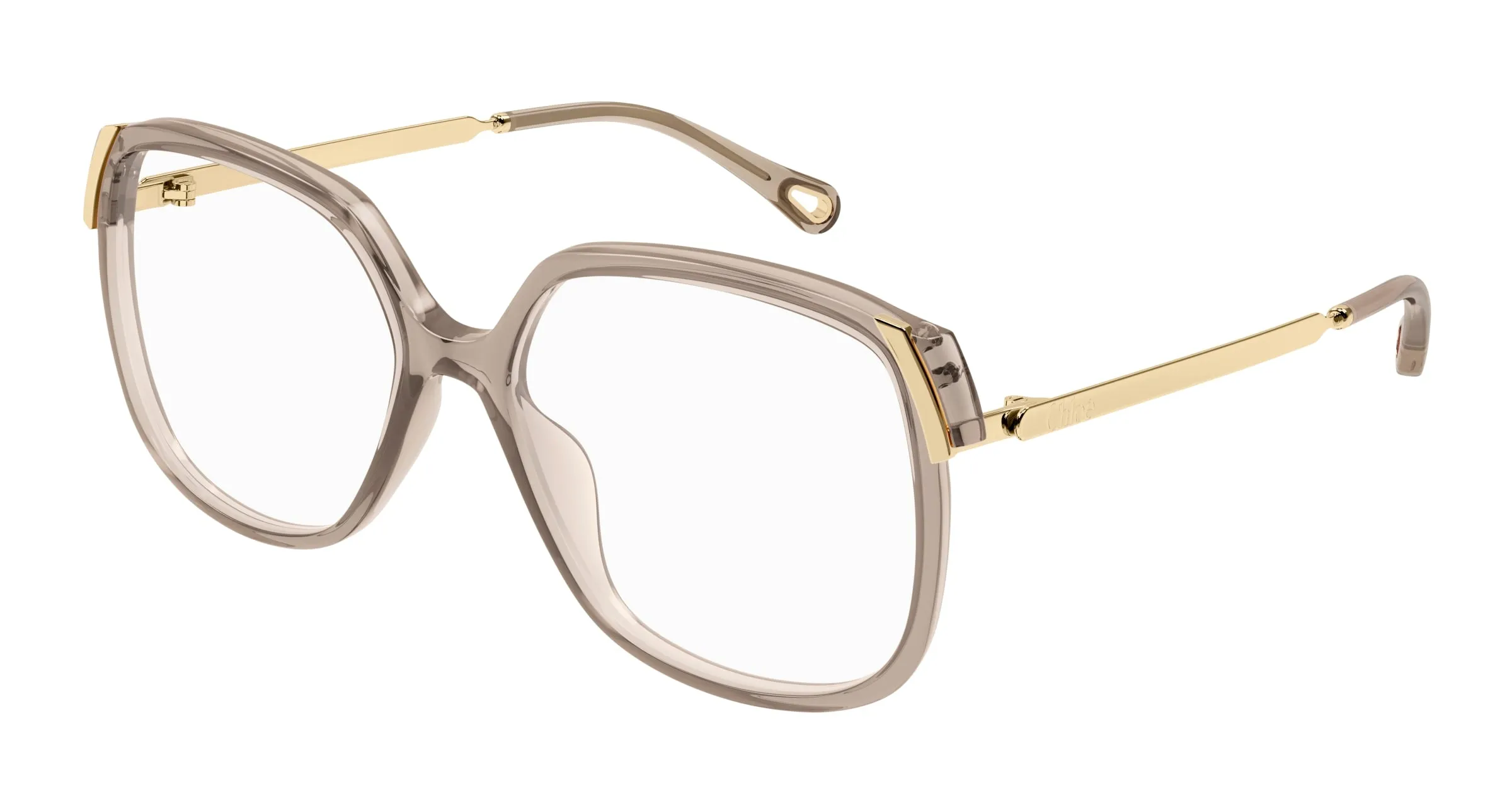 Chloé CH0287O 004 Montature da vista Acetato Marrone Trasparente Squadrata - immagine 1