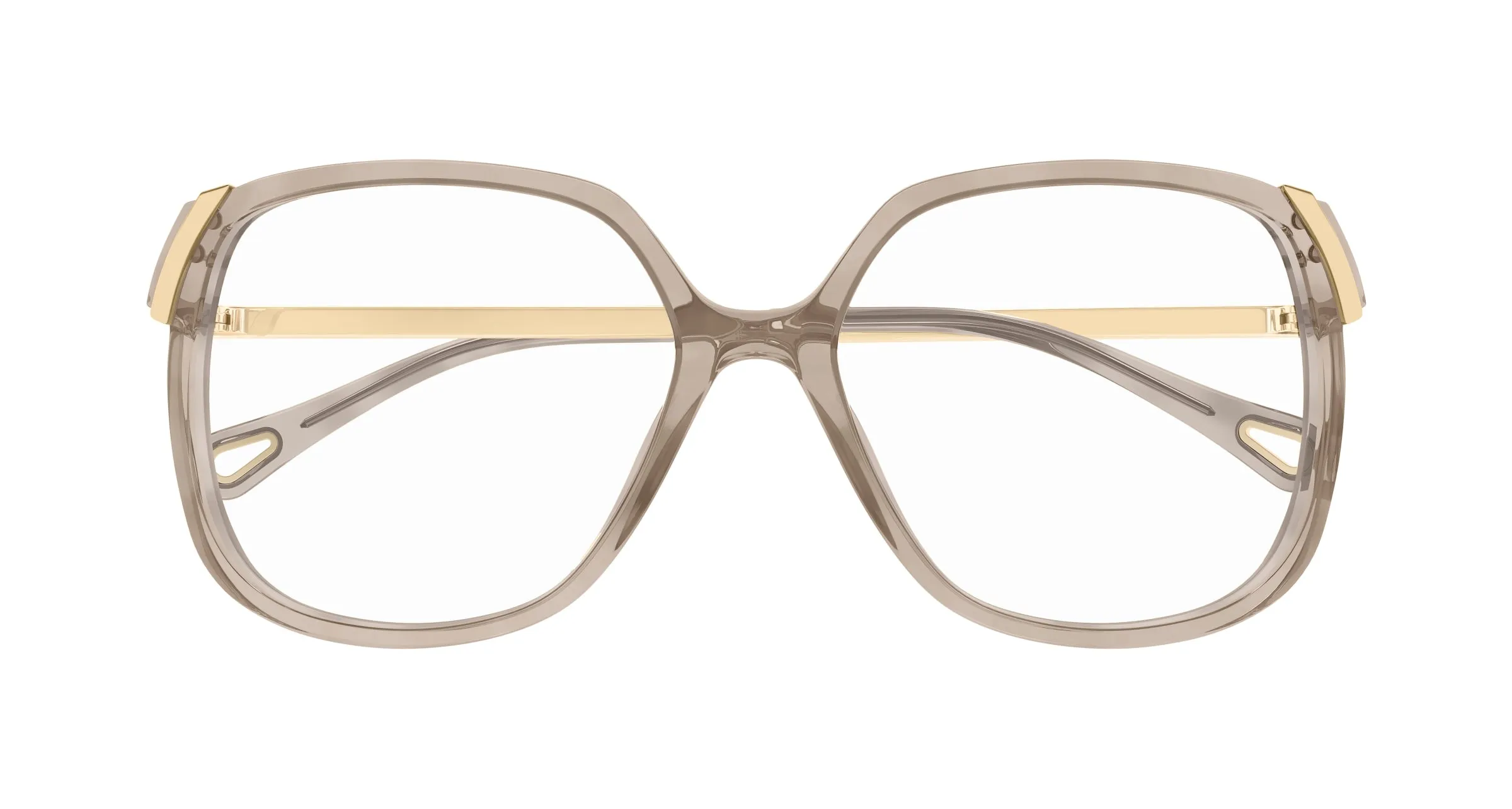 Chloé CH0287O 004 Montature da vista Acetato Marrone Trasparente Squadrata - immagine 2