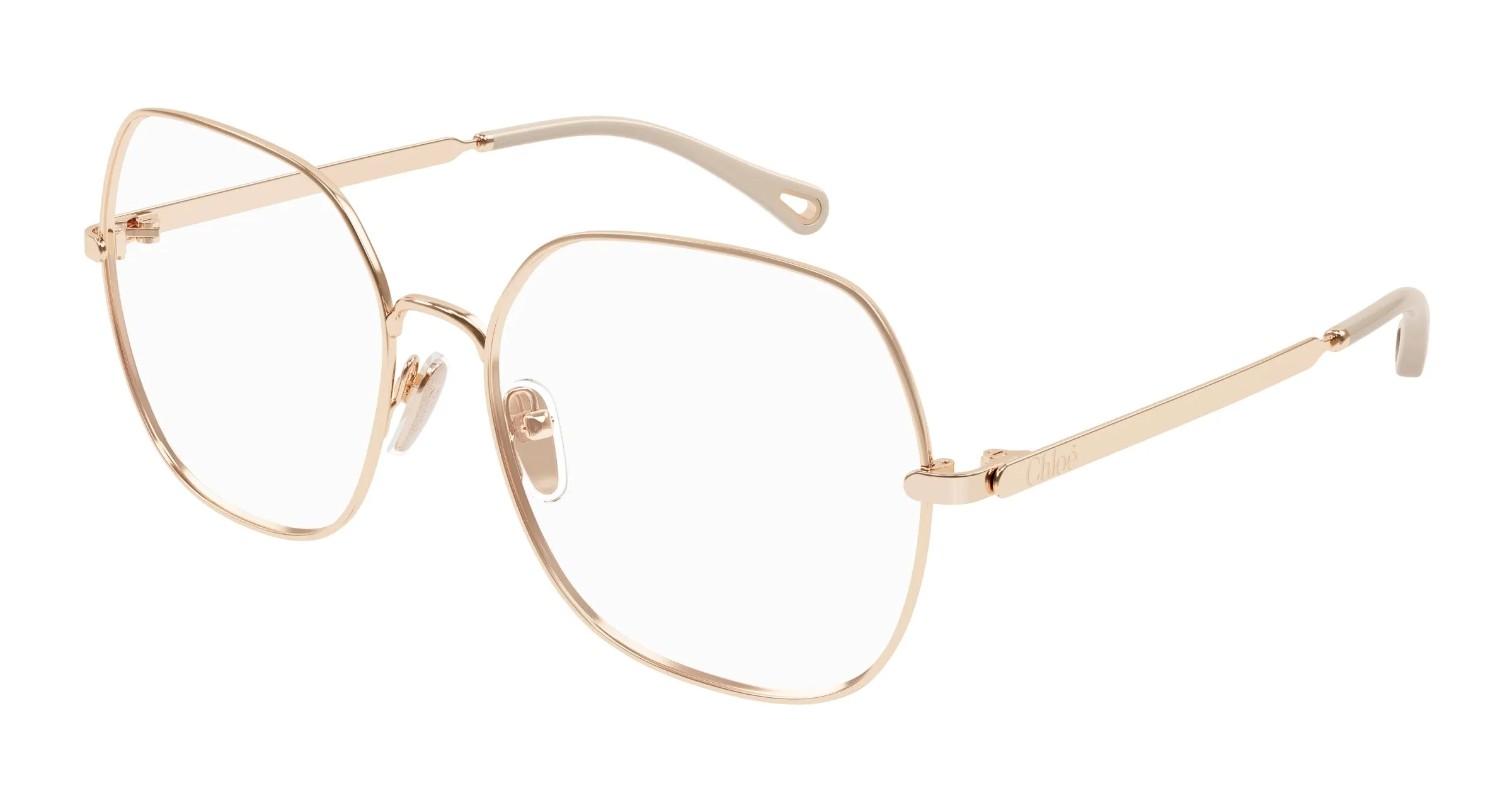 Chloé CH0284O 002 Montature da vista Metallo Oro Trasparente Squadrata - immagine 1