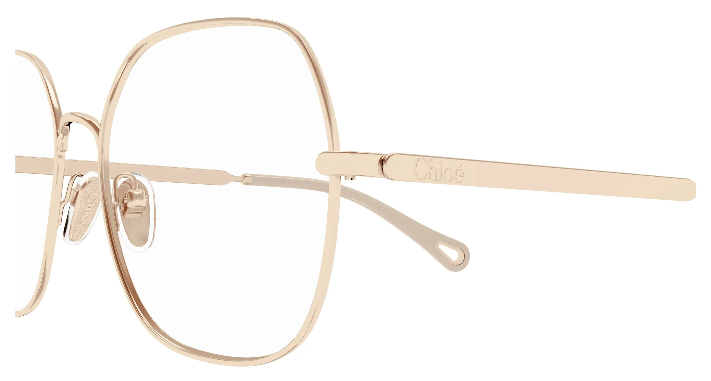 Chloé CH0284O 002 Montature da vista Metallo Oro Trasparente Squadrata - immagine 3