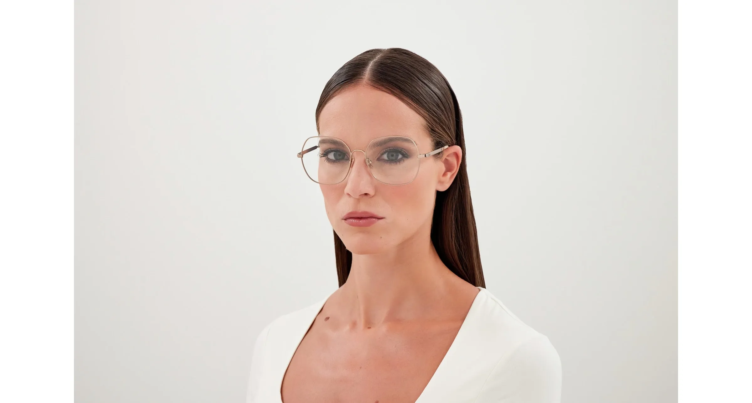 Chloé CH0284O 002 Montature da vista Metallo Oro Trasparente Squadrata - immagine 4