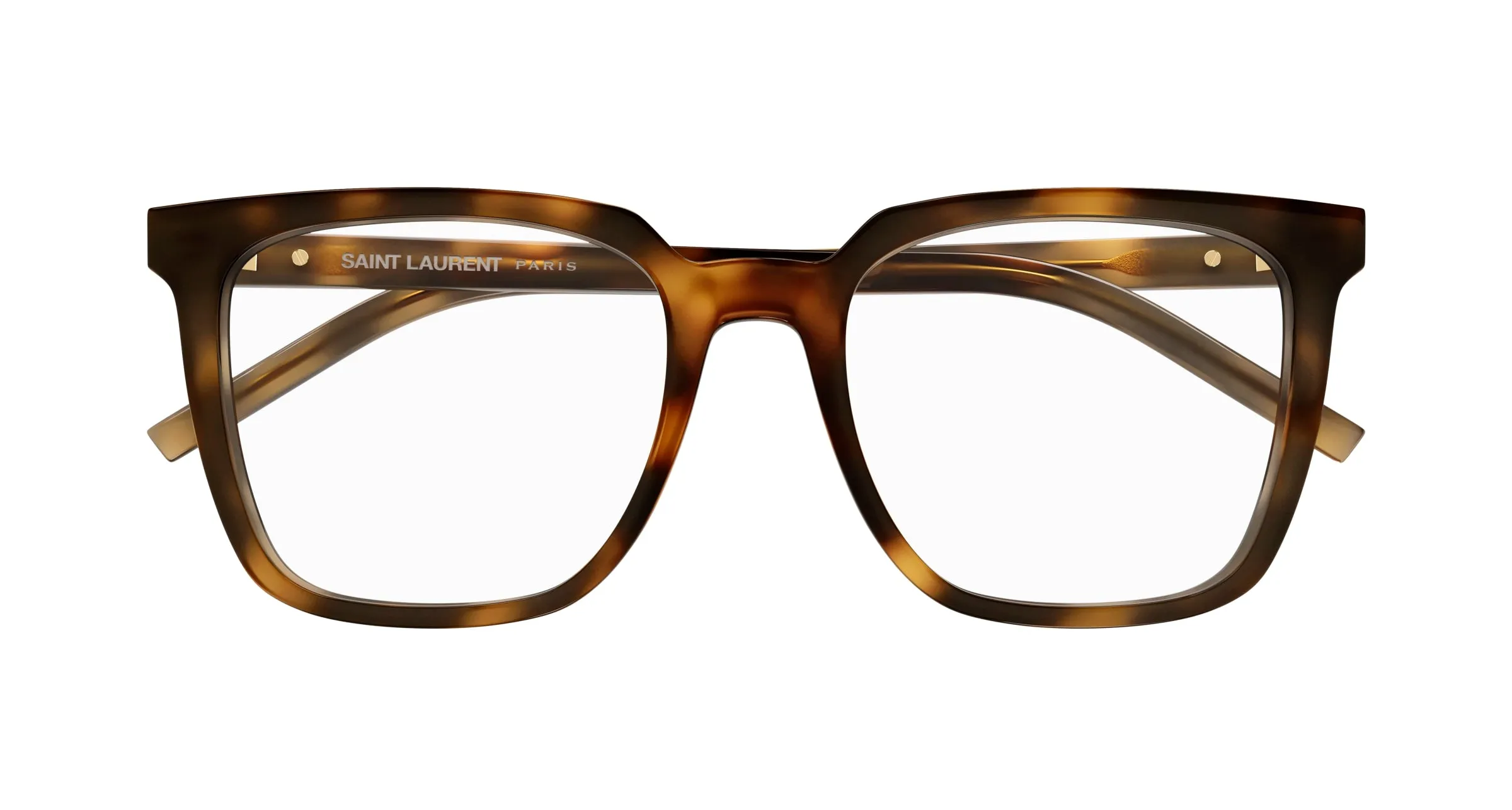 SAINT LAURENT SL M146 OPT 003 Montature da vista Acetato Havana Trasparente Squadrata ["Antiriflesso"] - immagine 2