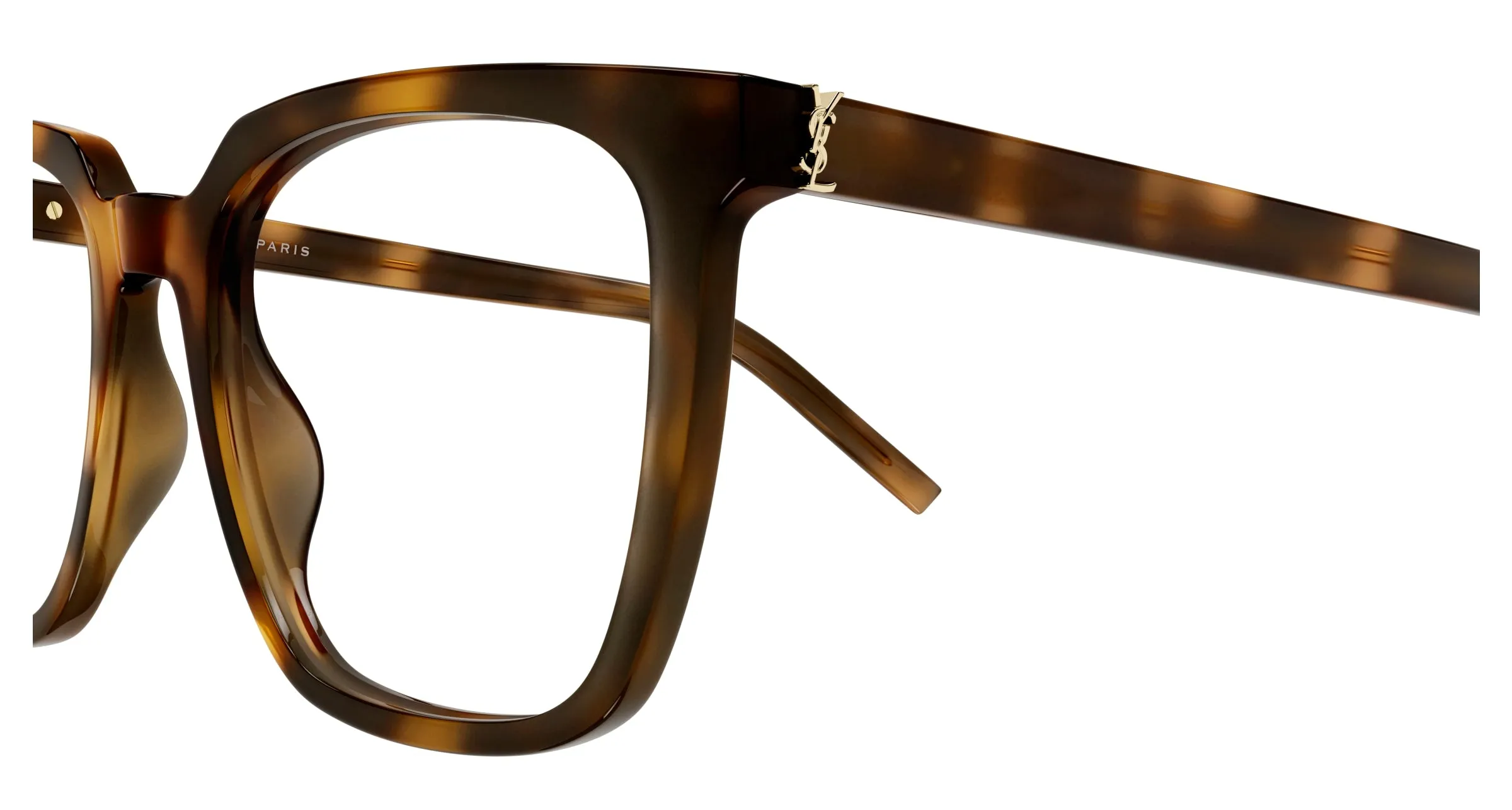 SAINT LAURENT SL M146 OPT 003 Montature da vista Acetato Havana Trasparente Squadrata ["Antiriflesso"] - immagine 3