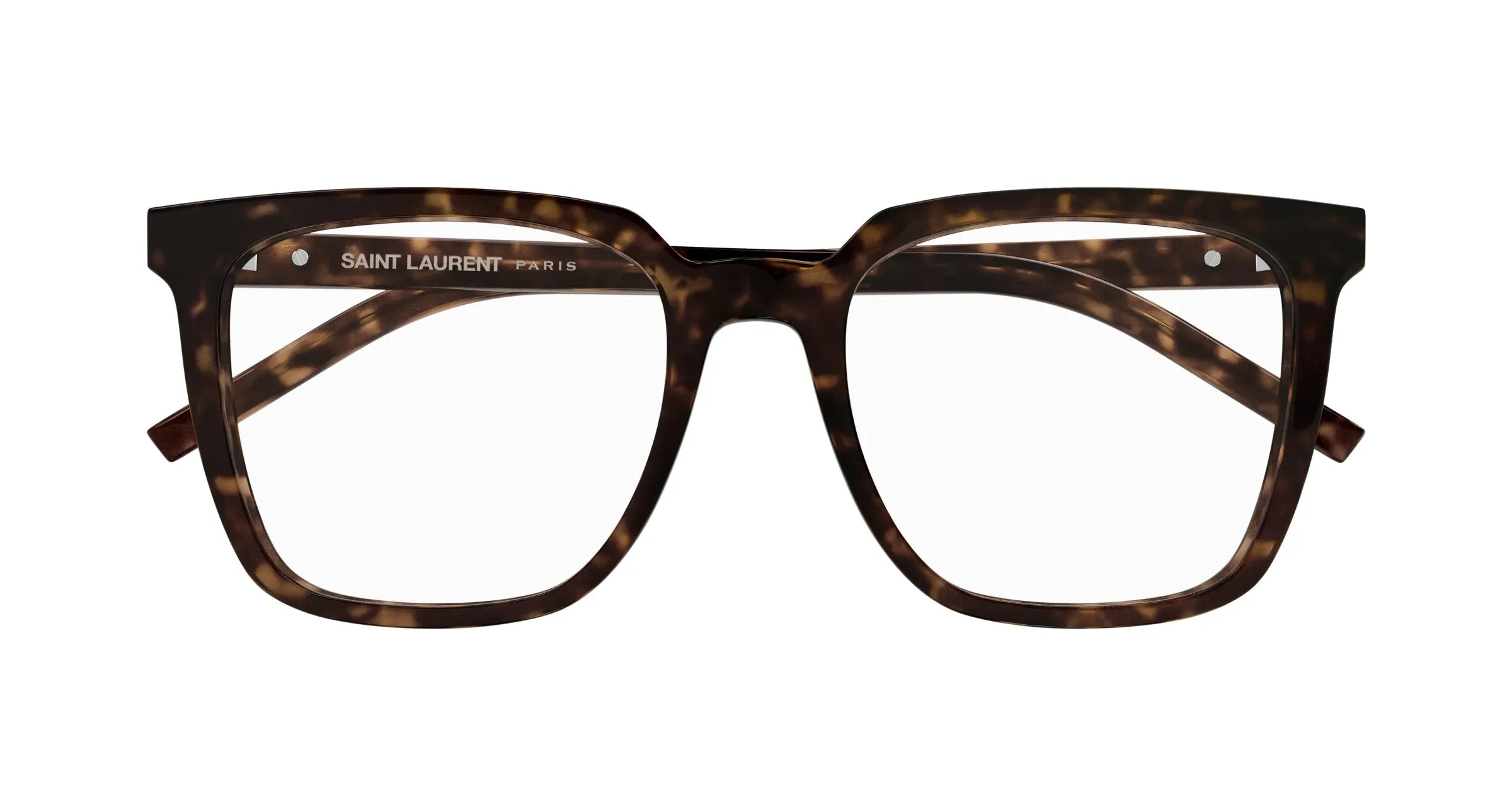 SAINT LAURENT SL M146 OPT 002 Montature da vista Acetato Havana Trasparente Squadrata ["Antiriflesso"] - immagine 2