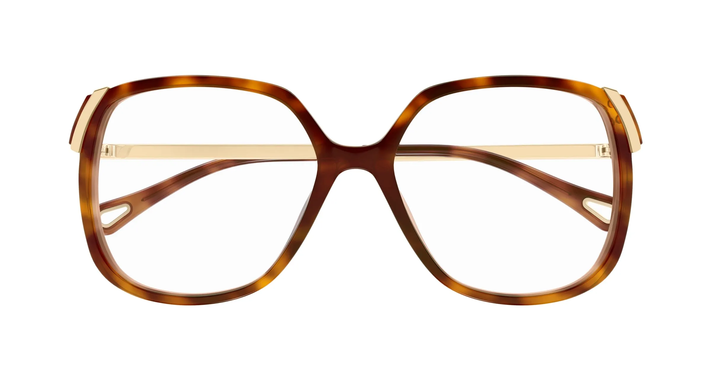 Chloé CH0287O 002 Montature da vista Acetato Havana Trasparente Squadrata - immagine 2
