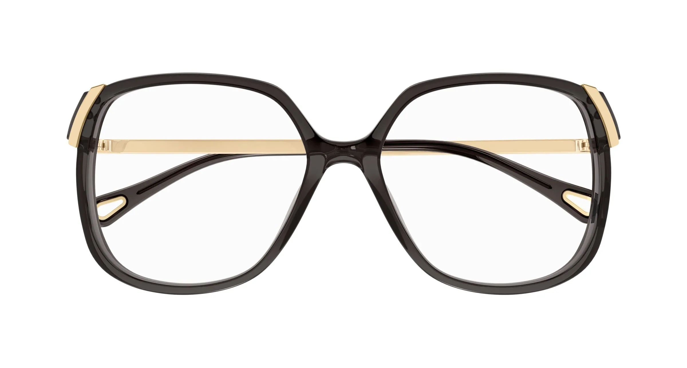 Chloé CH0287O 001 Montature da vista Acetato Grigio Trasparente Squadrata - immagine 2