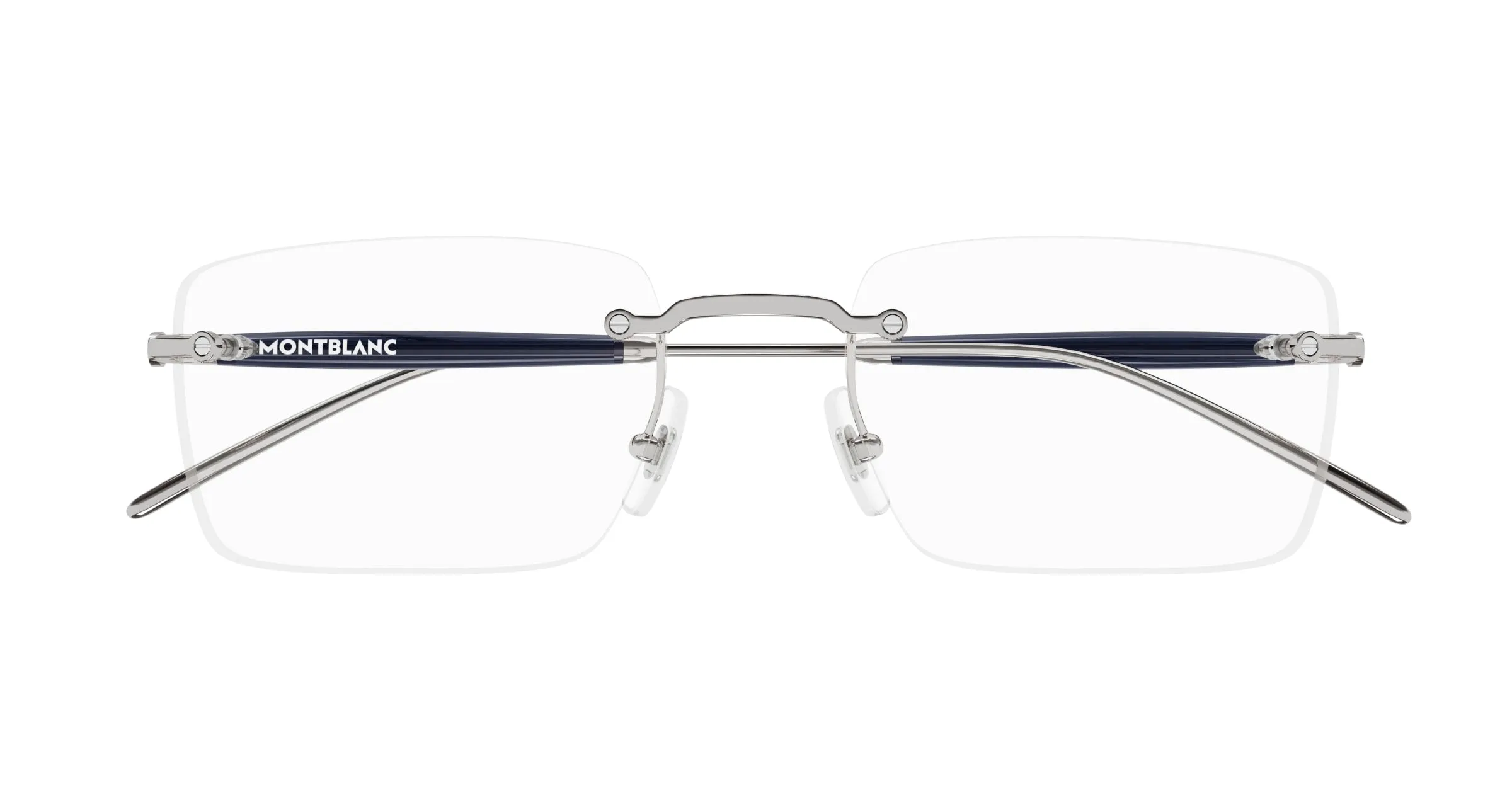Montblanc MB0411O 004 Montature da vista Metallo Rutenio Trasparente Squadrata - immagine 2