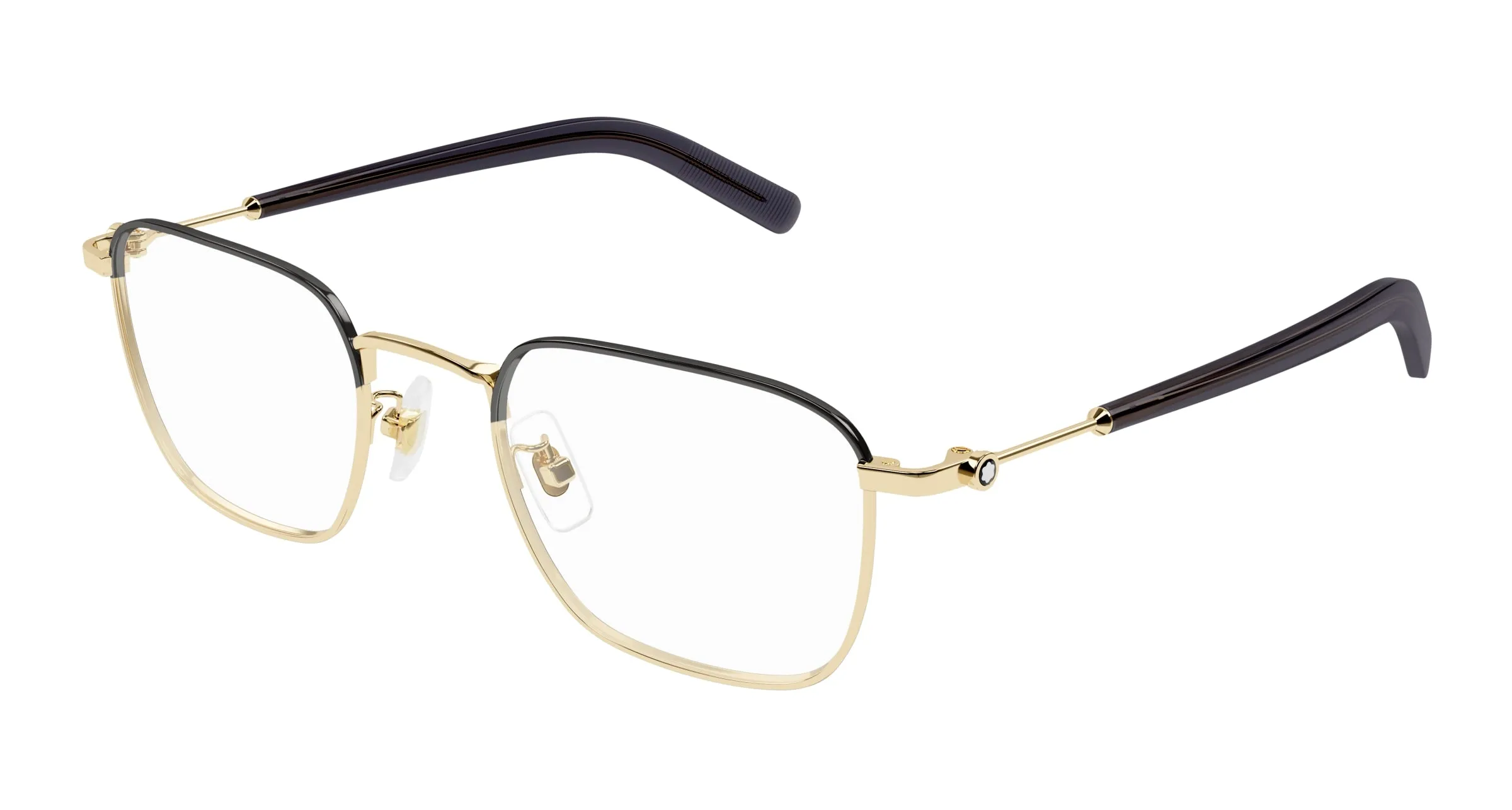 Montblanc MB0389O 008 Montature da vista Metallo Oro Trasparente Squadrata - immagine 1